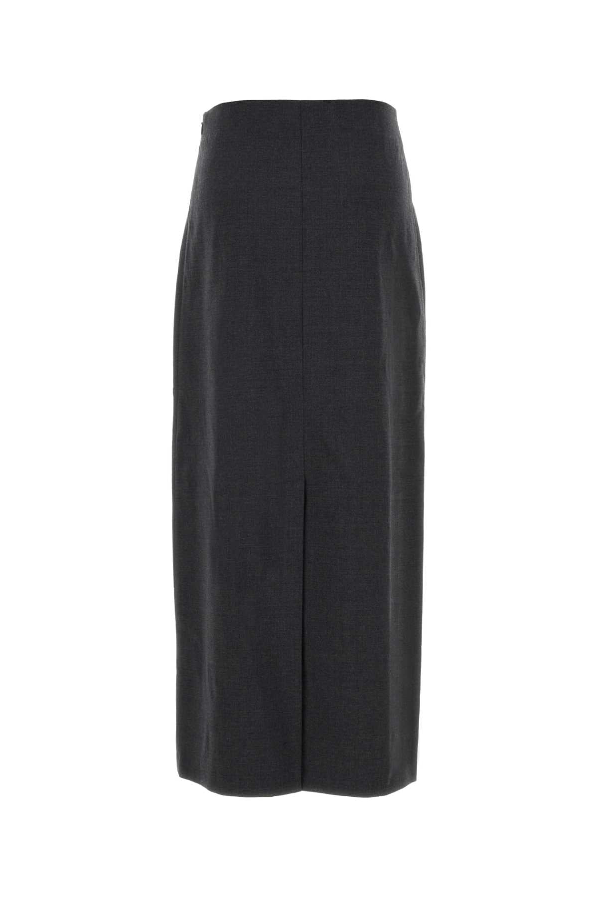 LOULOU DE SAISON Stretch Wool Pencil Maxi Skirt