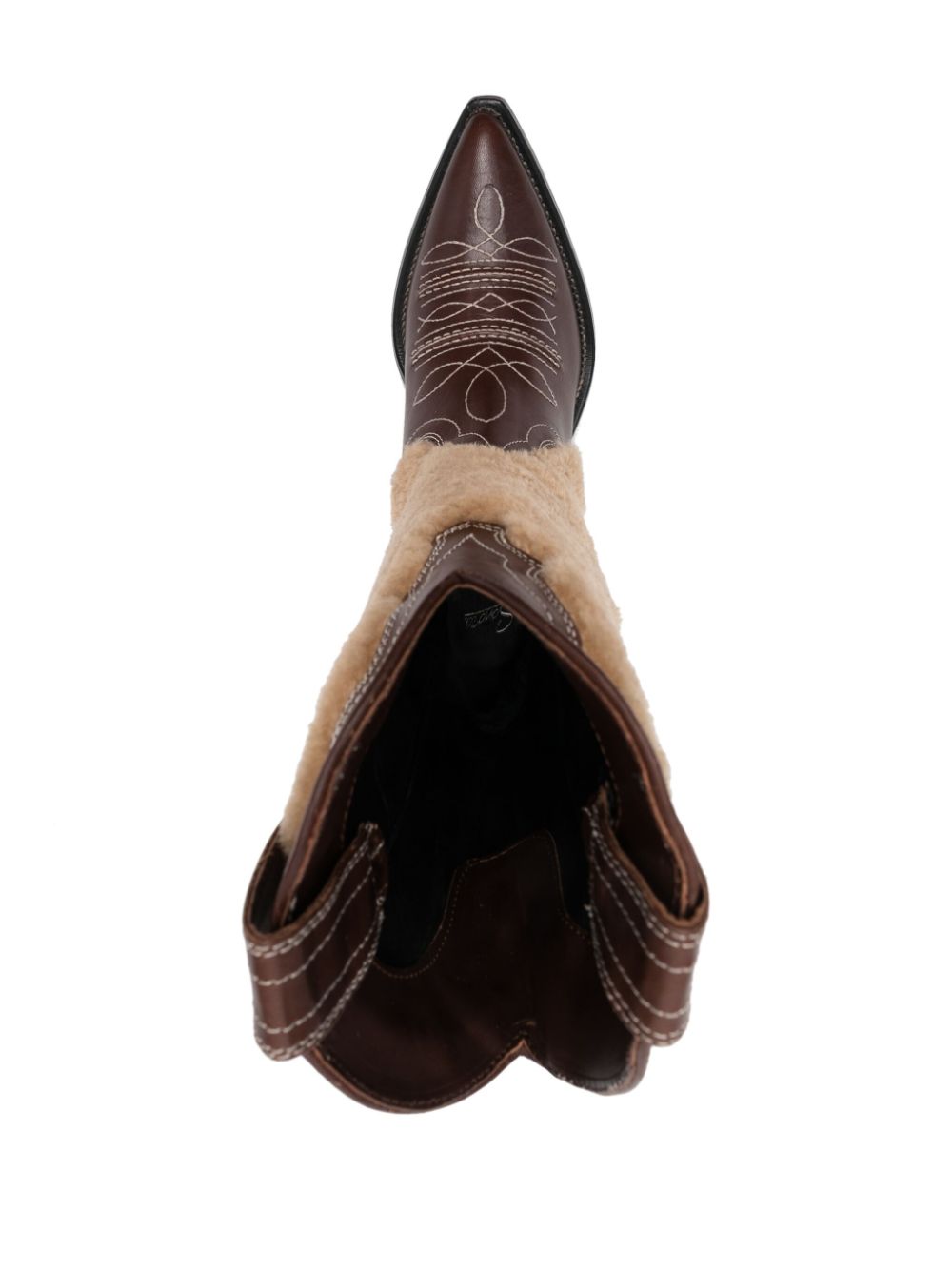 SONORA Embroidered Leather Texan Boots - 50MM