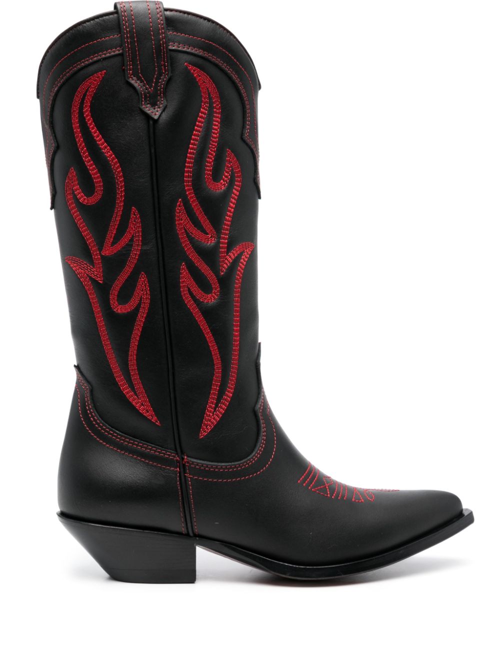 SONORA Embroidered Suede Western Boots - 35MM