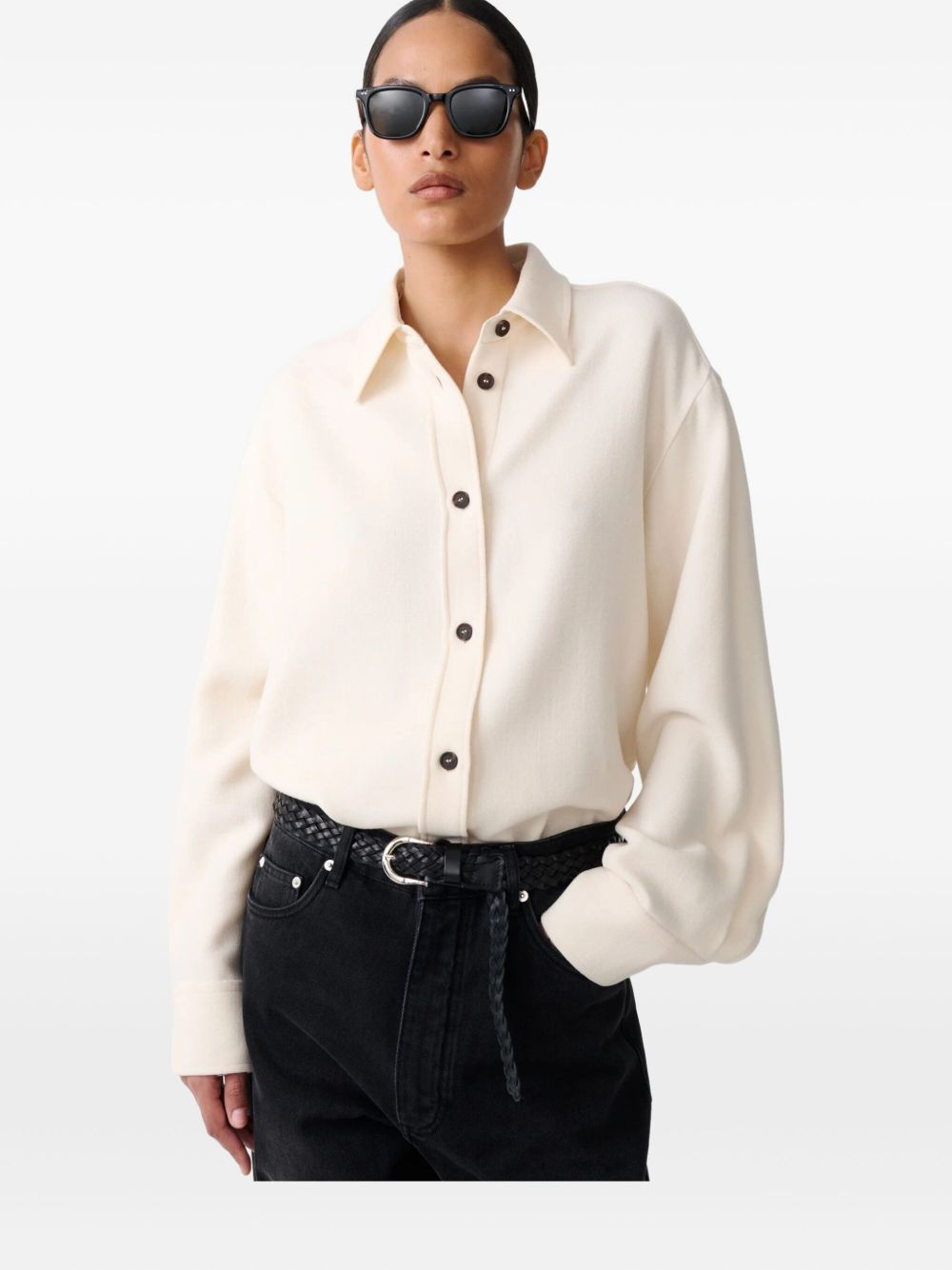 STUDIO NICHOLSON Wool Overshirt - FW25 Collection