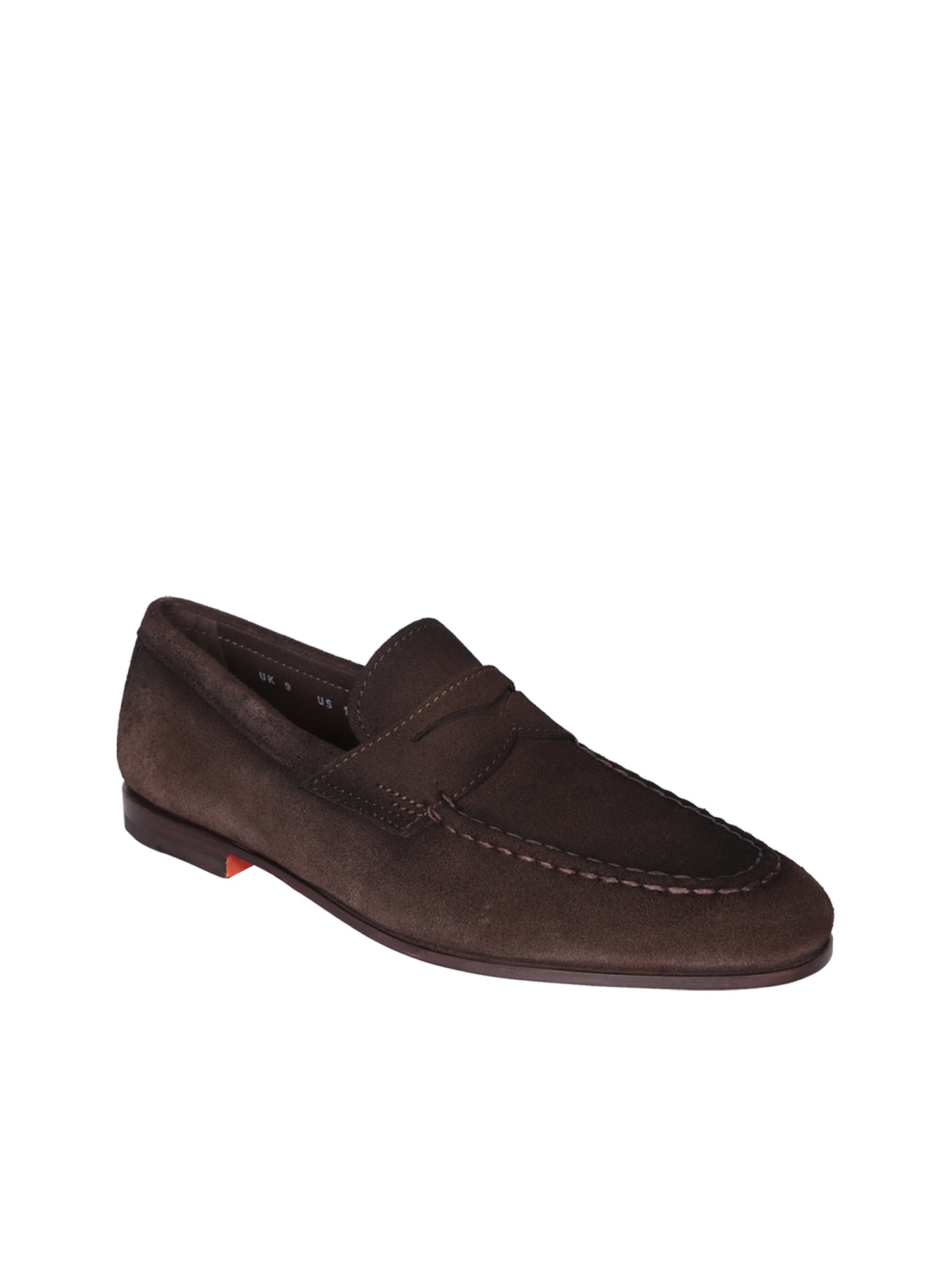 SANTONI Luxurious Suede Leather Loafers for Men