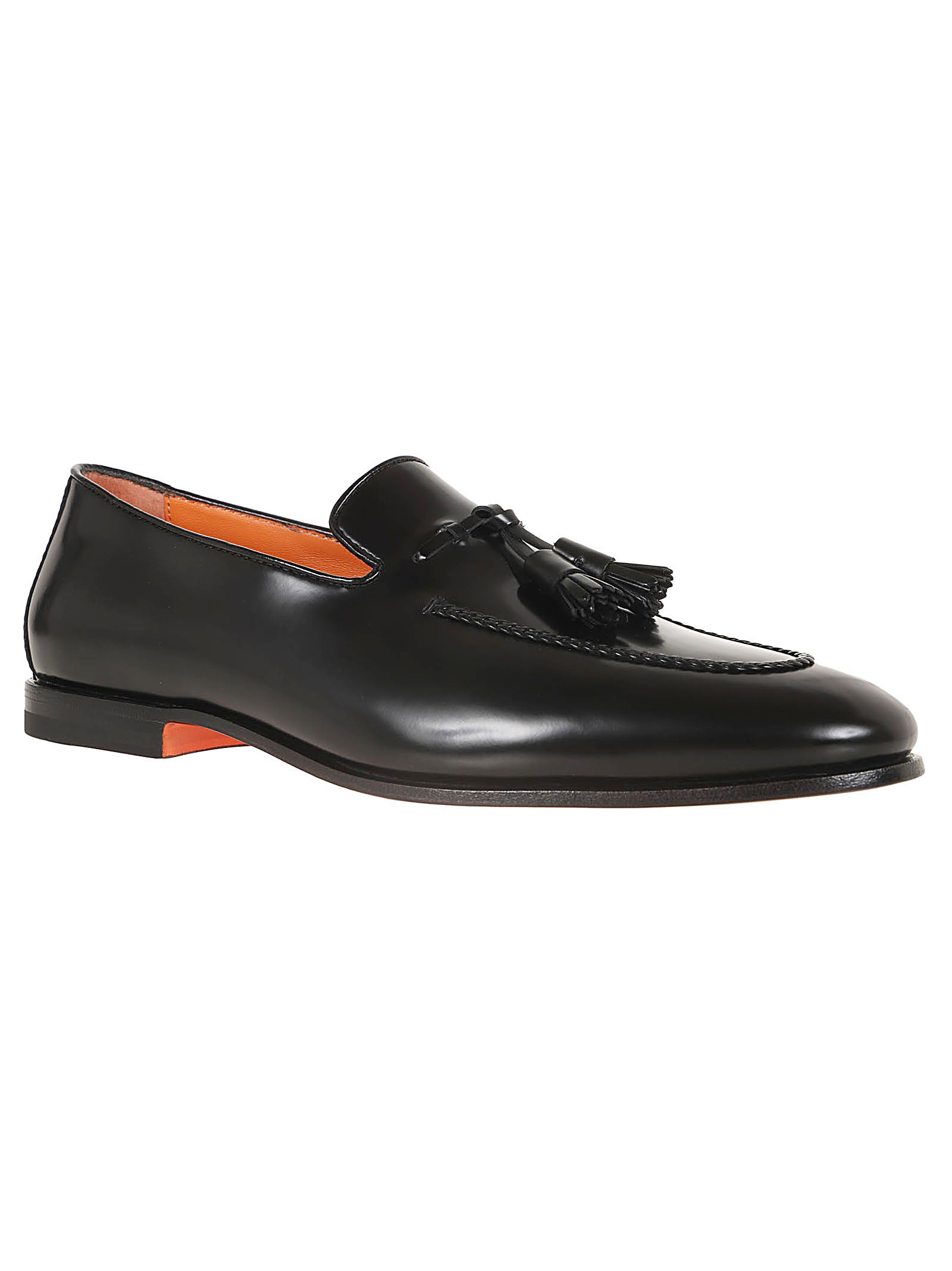 SANTONI Men's Leather Loafers - Timeless Elegance