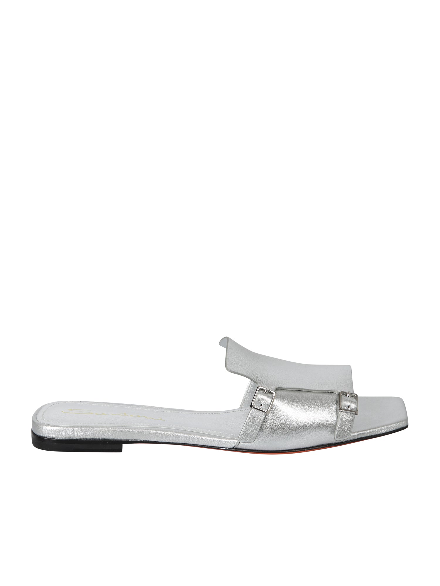 SANTONI Sleek Metallic Mini Sandals