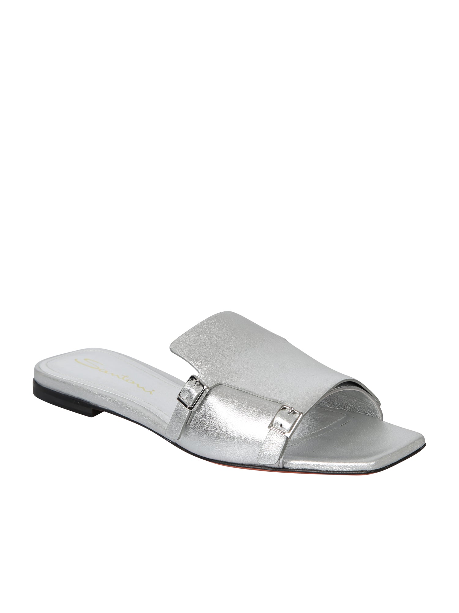 SANTONI Sleek Metallic Mini Sandals