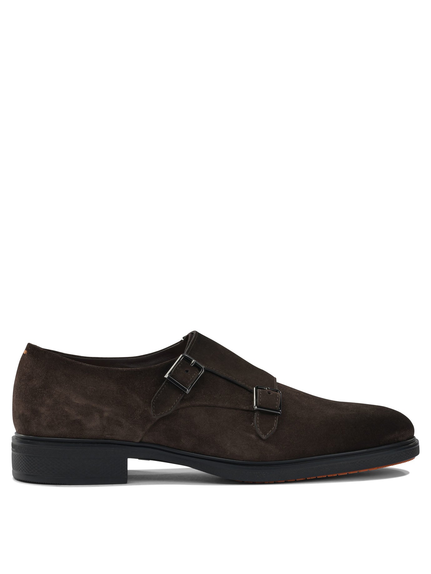 SANTONI Double Buckle Loafers for Men