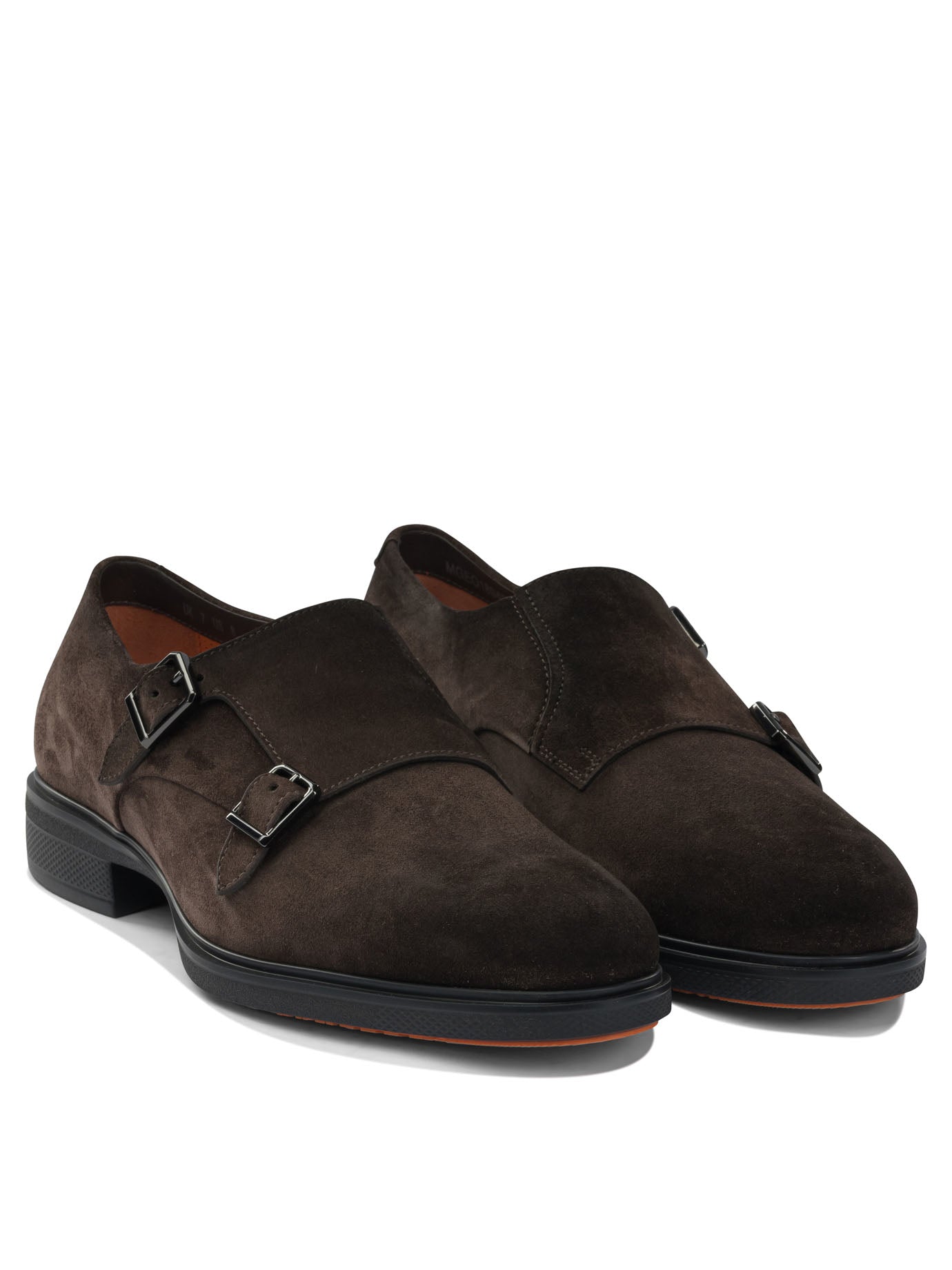 SANTONI Double Buckle Loafers for Men