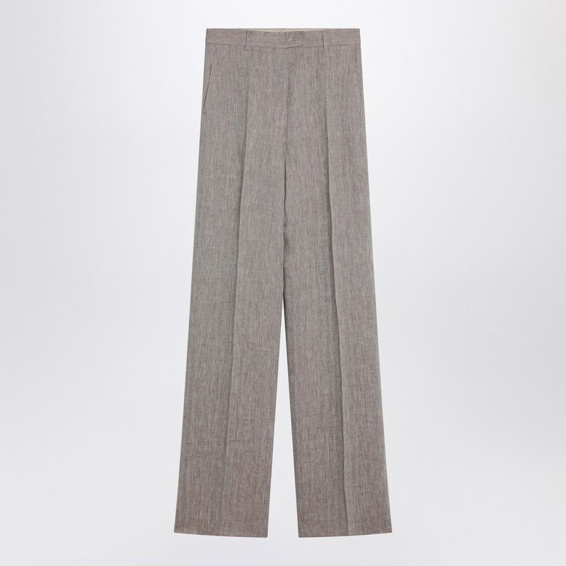 MAX MARA STUDIO Women's Straight Linen Pants