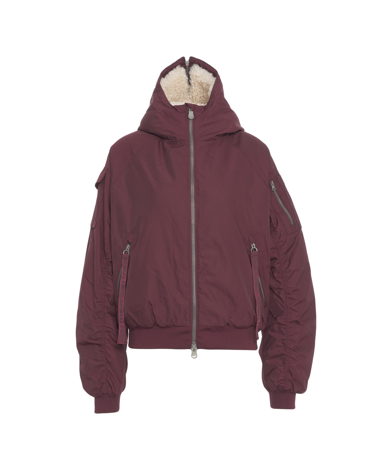 SAVE THE DUCK Women's Cozy Bomber Jacket with Fixed Hood