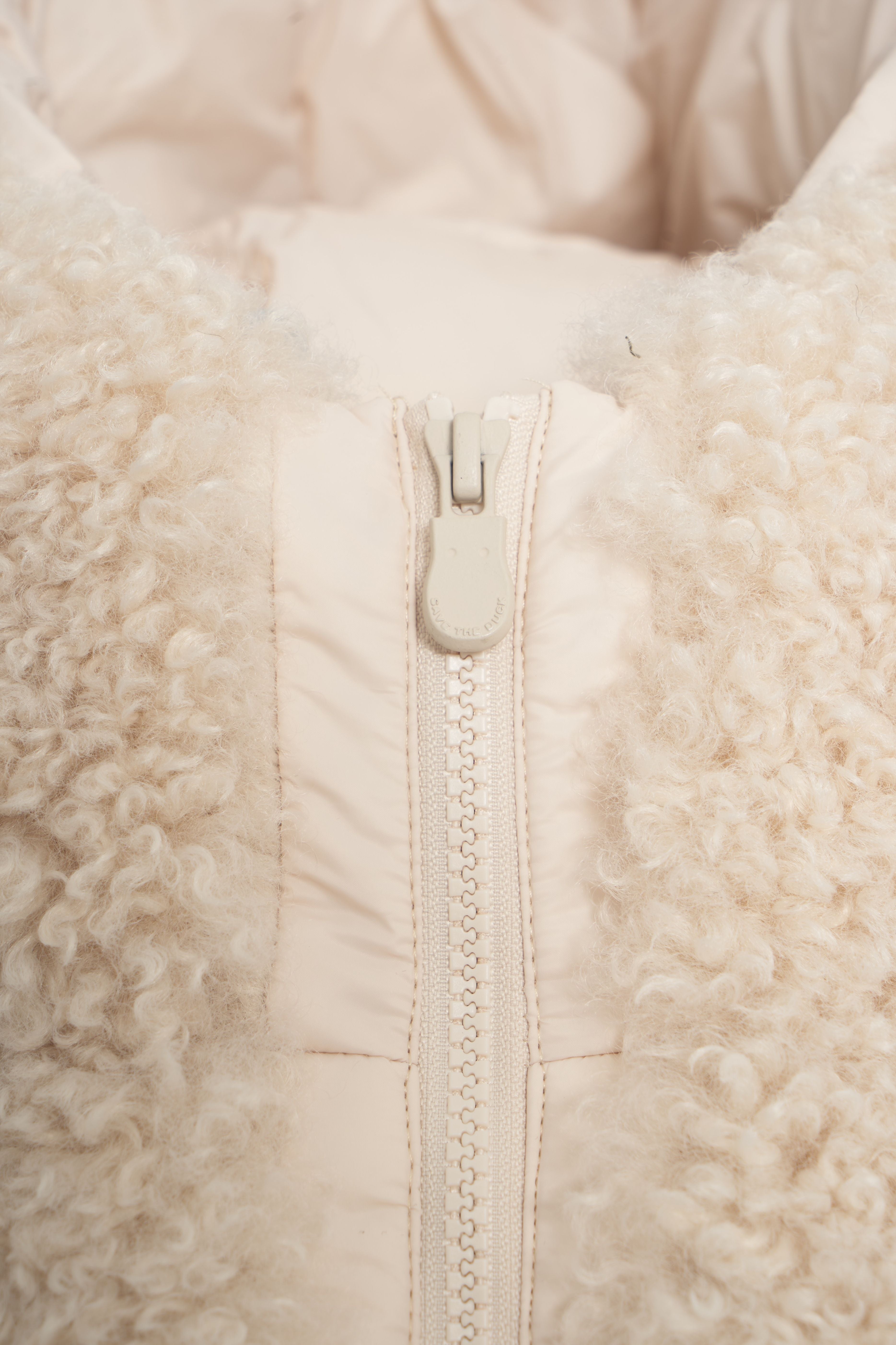 SAVE THE DUCK Cozy Faux Fur Gilet with Hood for Women