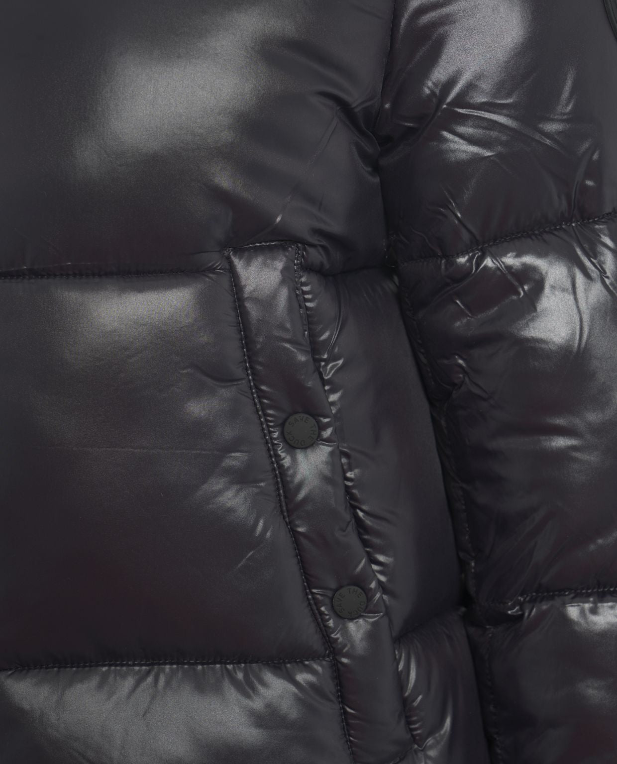 SAVE THE DUCK Women's Puffer Jacket with Faux Fur Collar