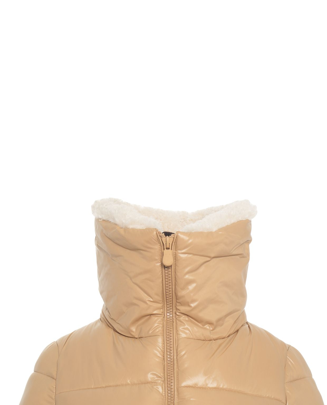 SAVE THE DUCK Puffer Jacket with Faux Fur Collar for Women