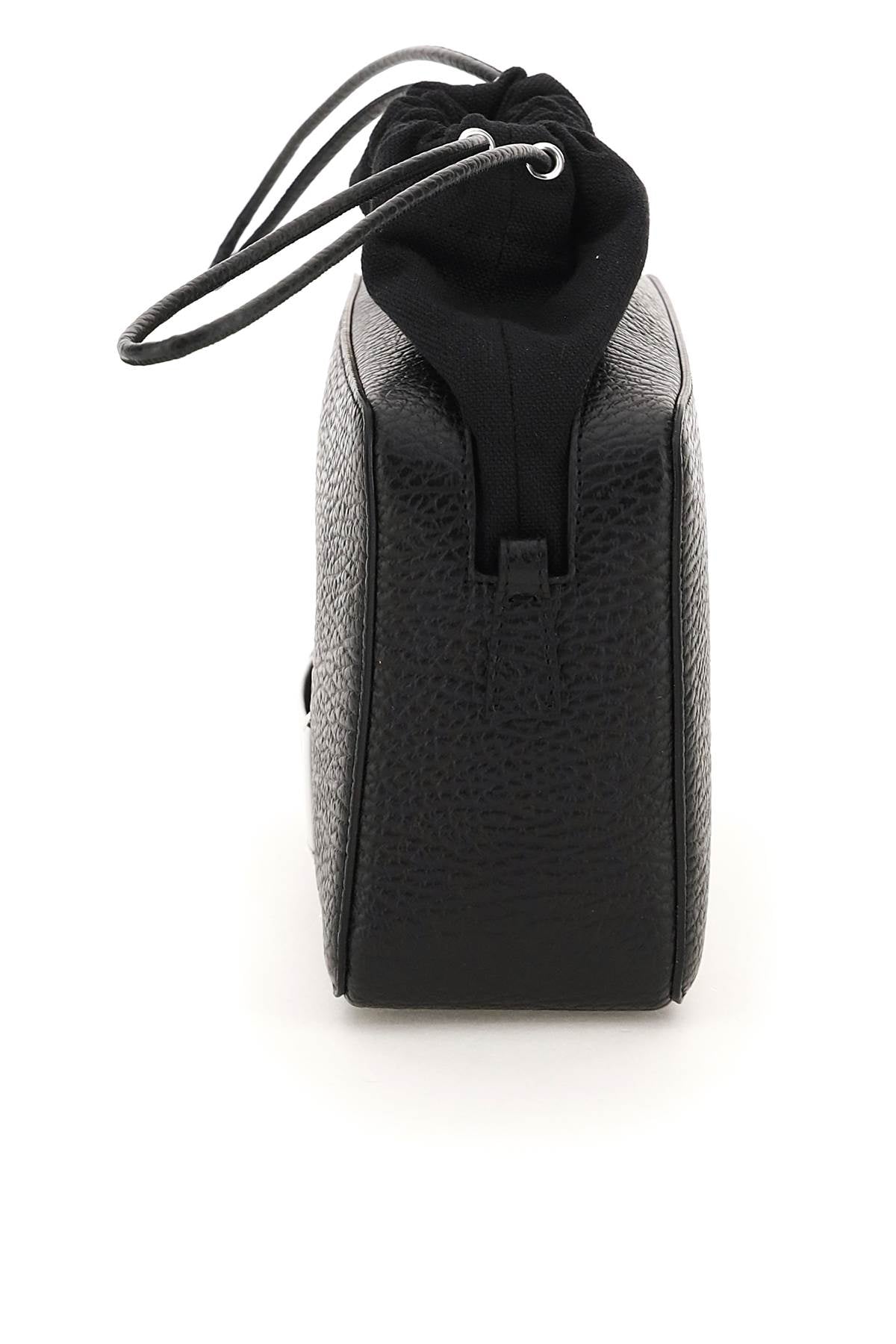 MAISON MARGIELA Leather and Fabric 5AC Bucket Handbag