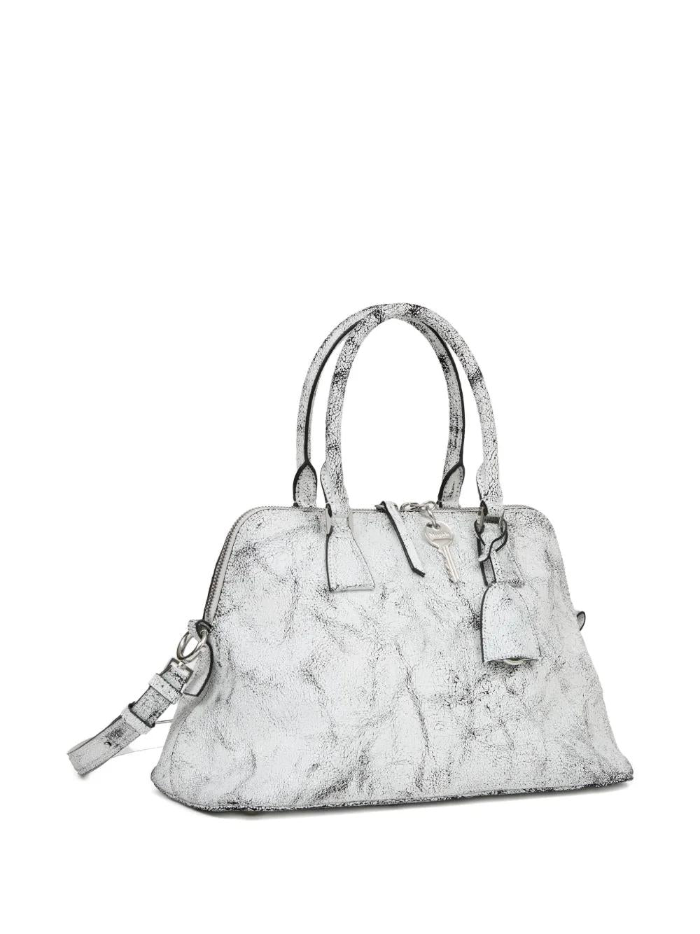 MAISON MARGIELA Loved to Death Crackled Effect Leather Medium Handbag