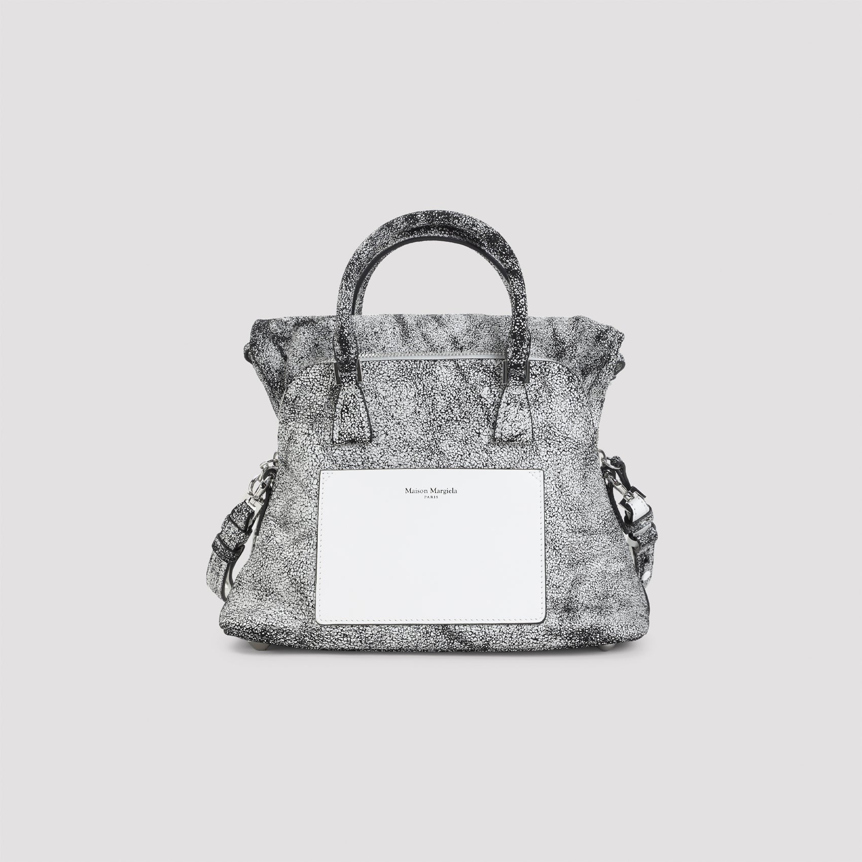 MAISON MARGIELA Two-Tone Leather Mini Handbag