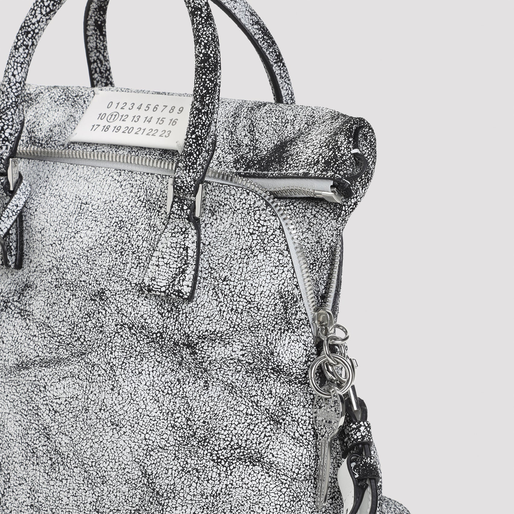 MAISON MARGIELA Two-Tone Leather Mini Handbag