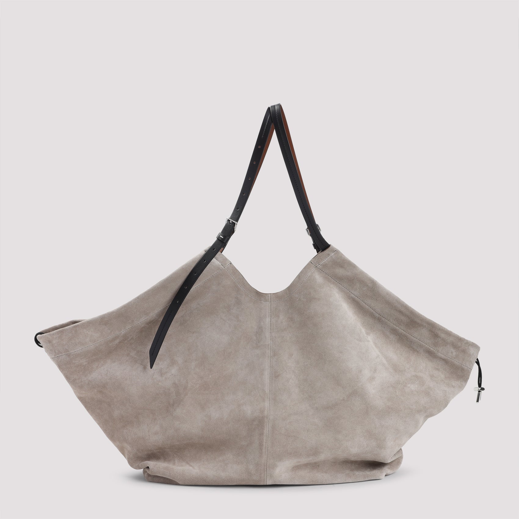 MAISON MARGIELA Drawstring Suede Leather Tote Handbag