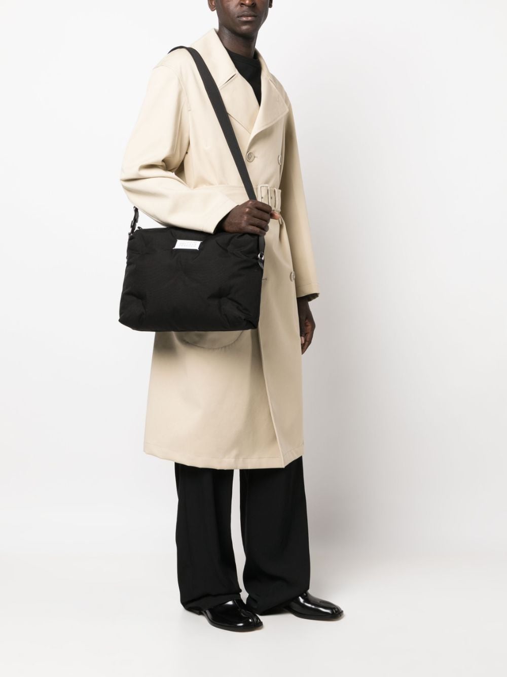 MAISON MARGIELA Signature Numbers Motif Mini Quilted Shoulder Handbag