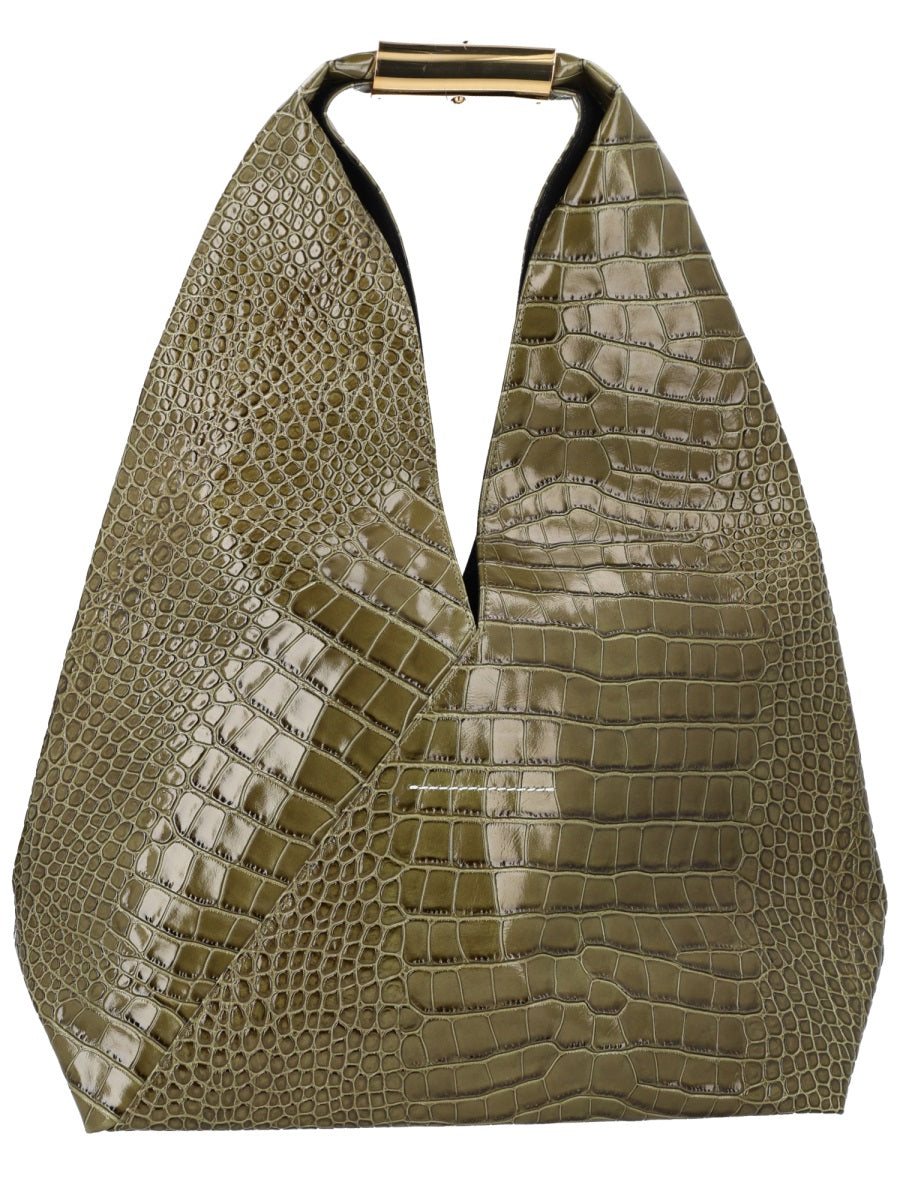 MM6 MAISON MARGIELA Medium Crocodile-Effect Handbag