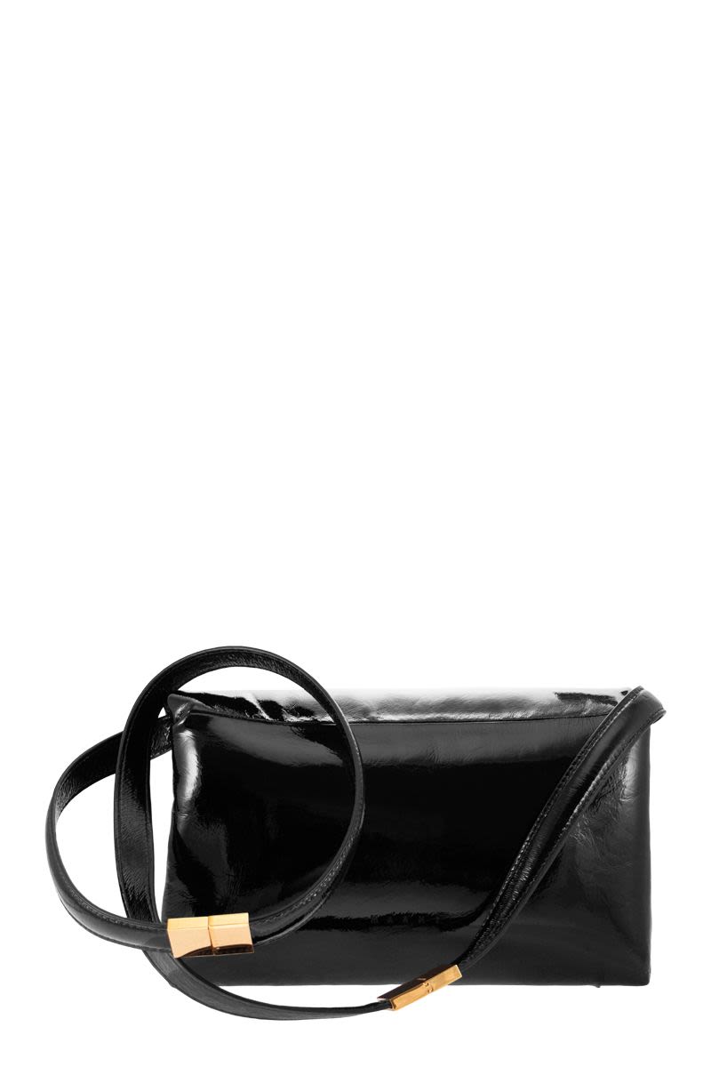 MARNI Mini Patent Leather Shoulder Handbag - 21x16x10 CM