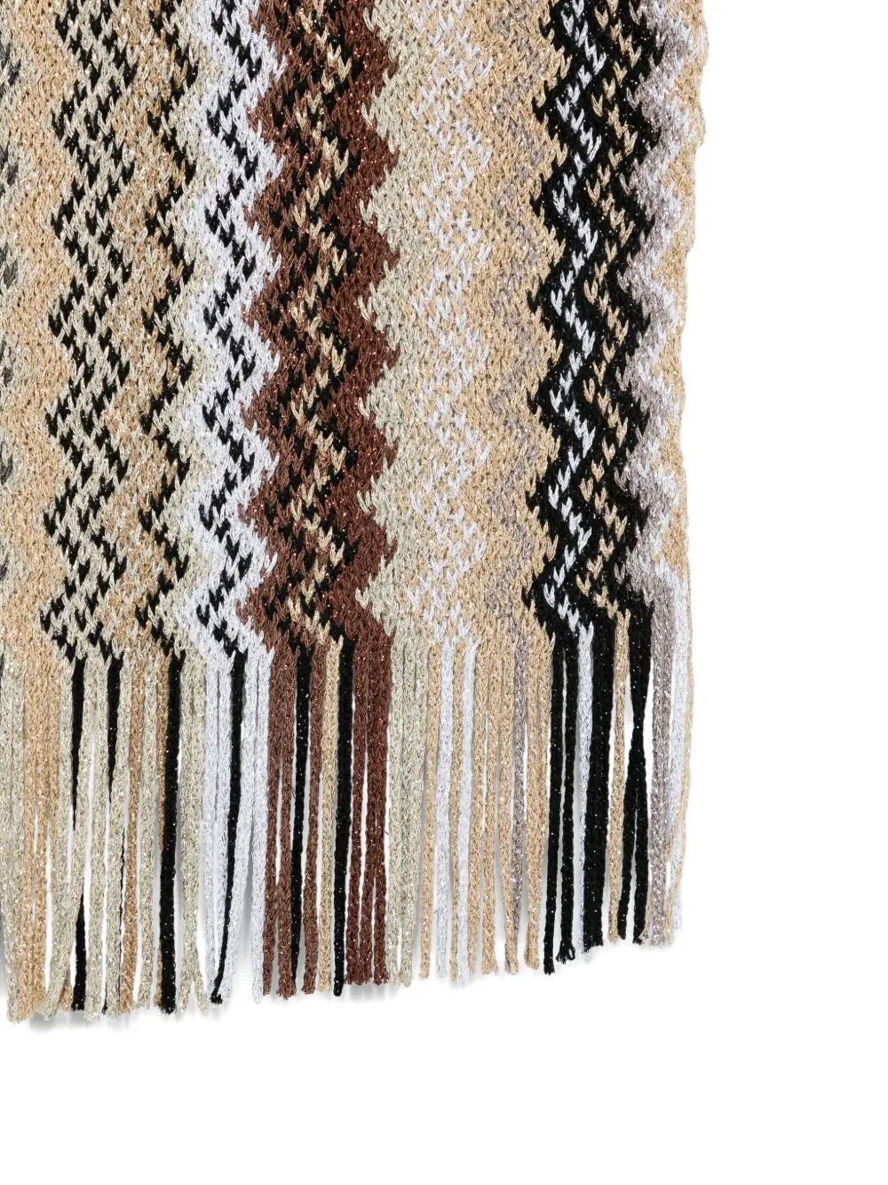 MISSONI Fringed Zig-Zag Scarf