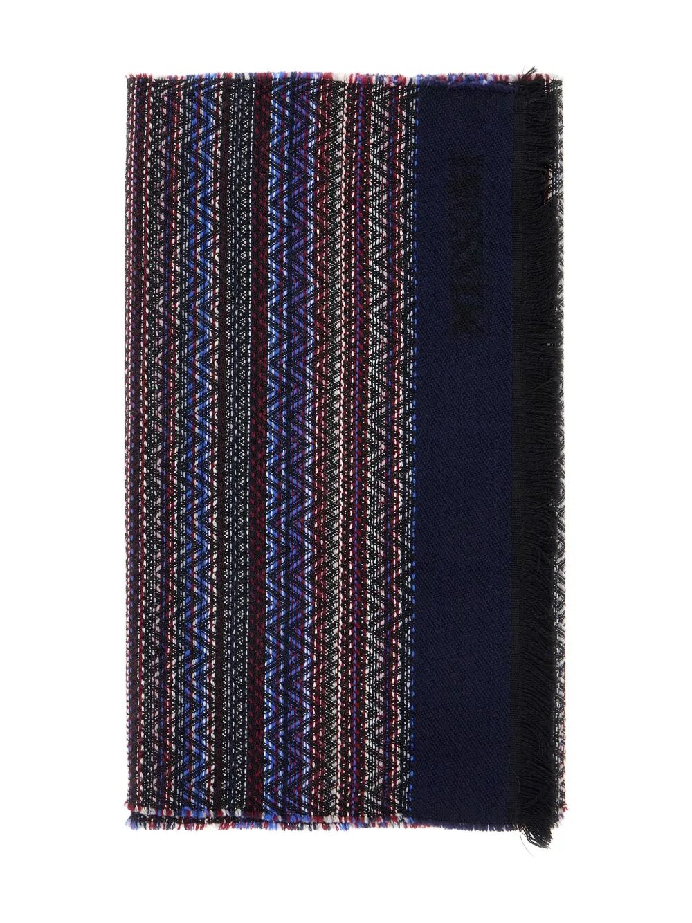 MISSONI Fringed Scarf with Pattern Design