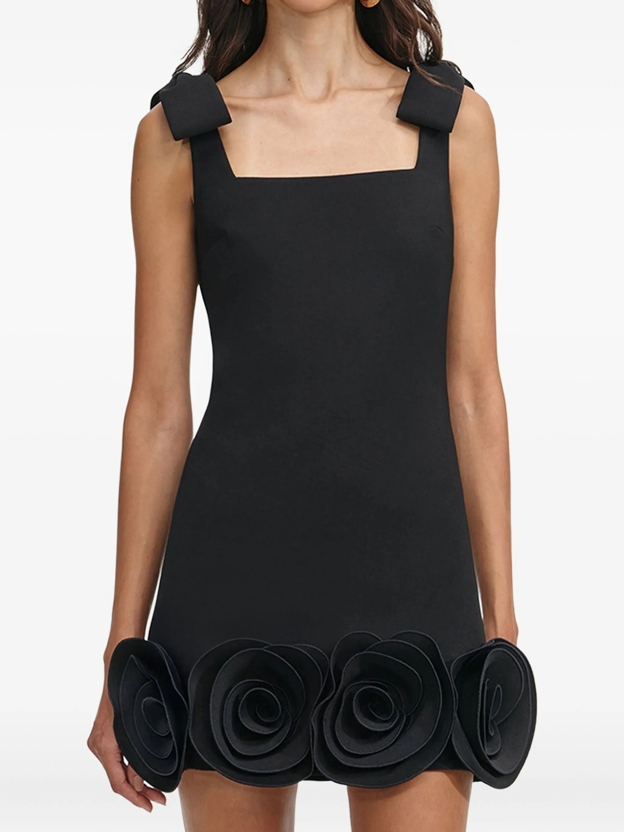 SELF-PORTRAIT 3D Flower Mini Dress - Size 8