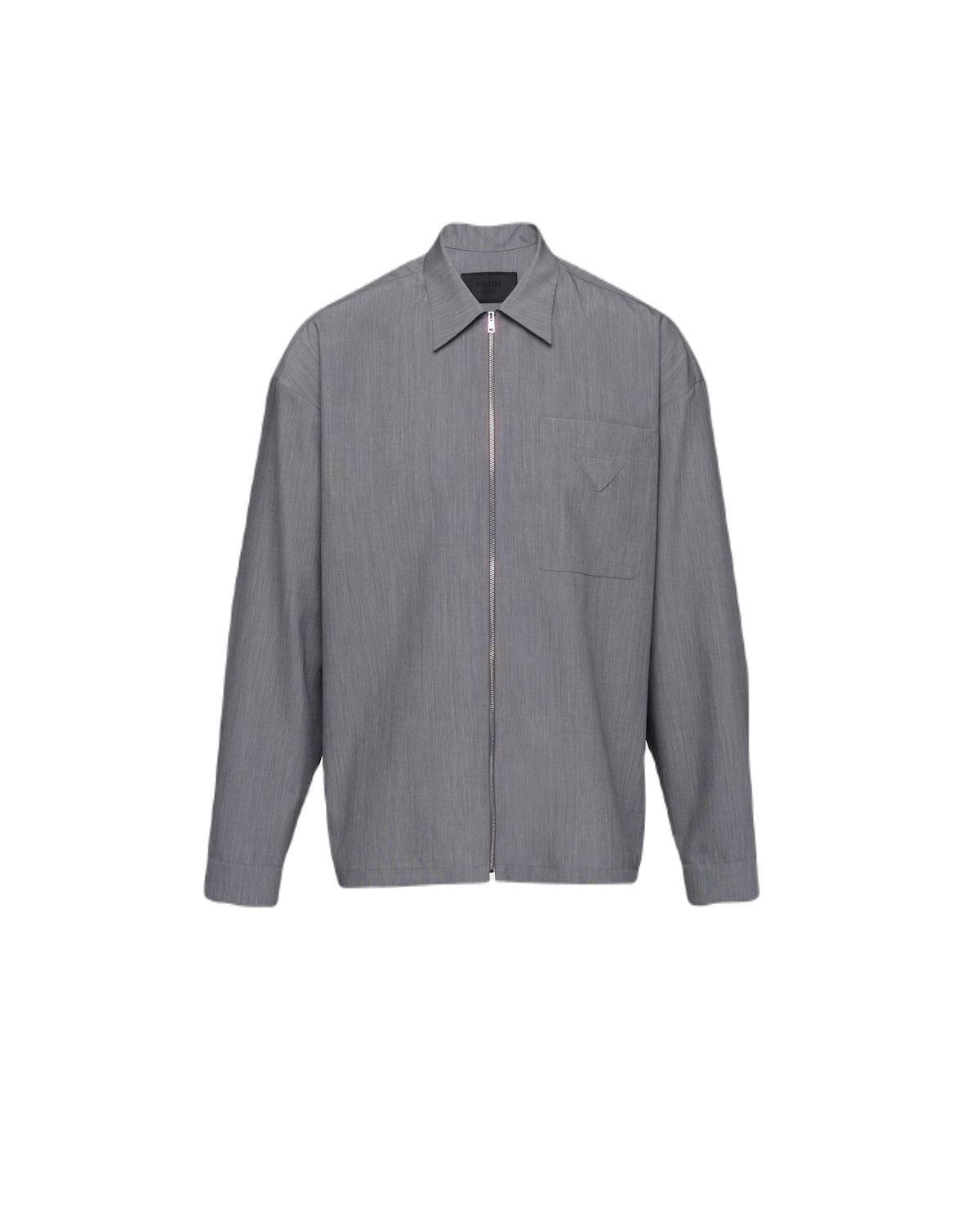 PRADA Men’s Silk Blend Mohair Shirt - FW23 Collection