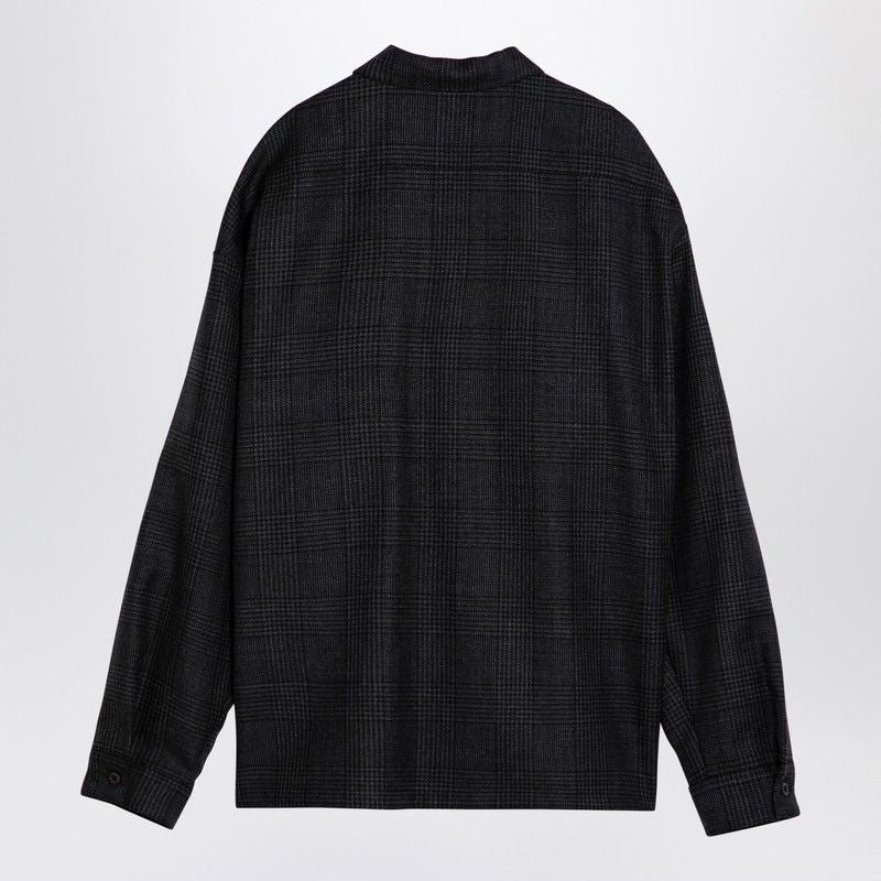 PRADA Prince of Wales Zipped Shirt for Men