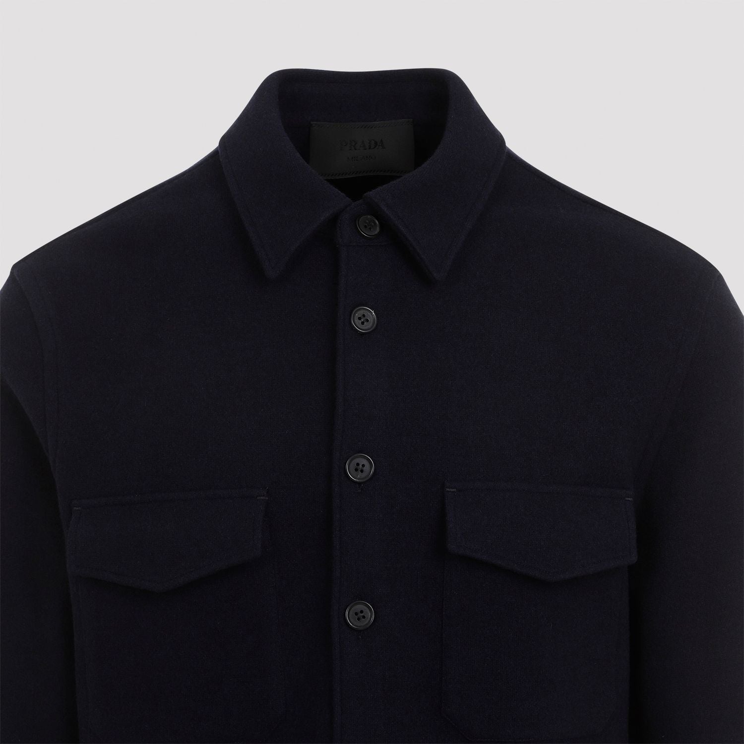 PRADA Midnight Blend Wool Shirt for Men