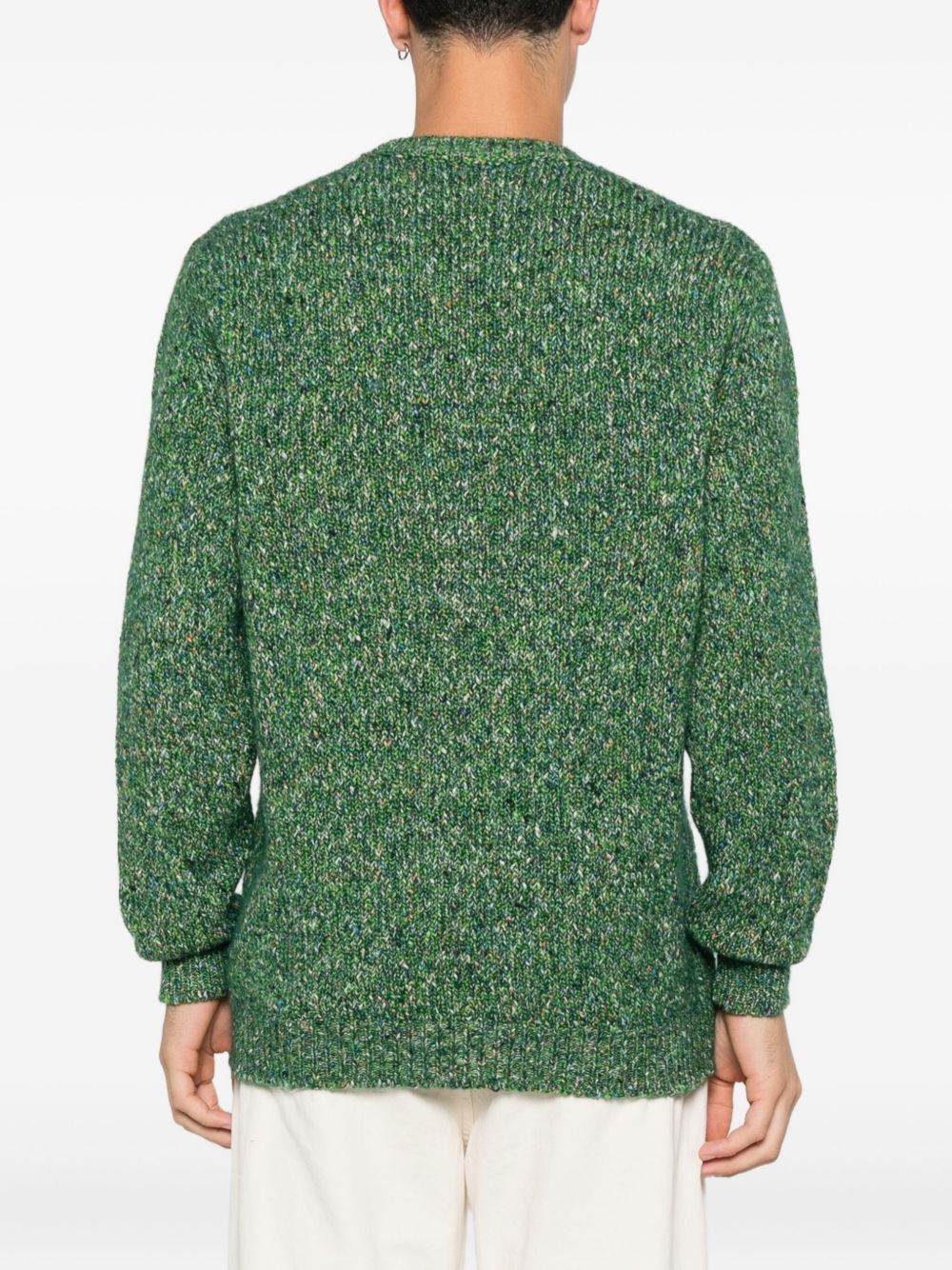 SCAGLIONE Luxurious Green Sweater for Men - FW25