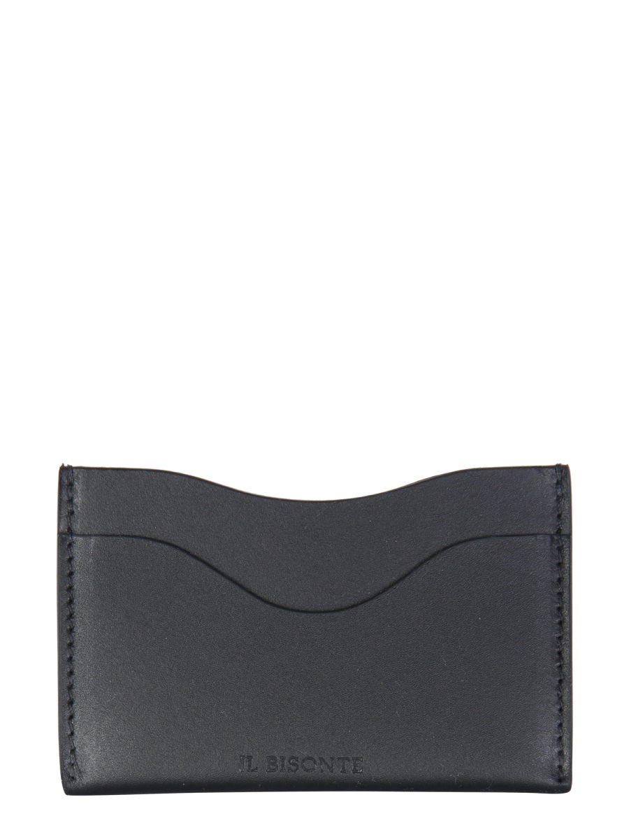 IL BISONTE Mini Card Holder with Central Pocket