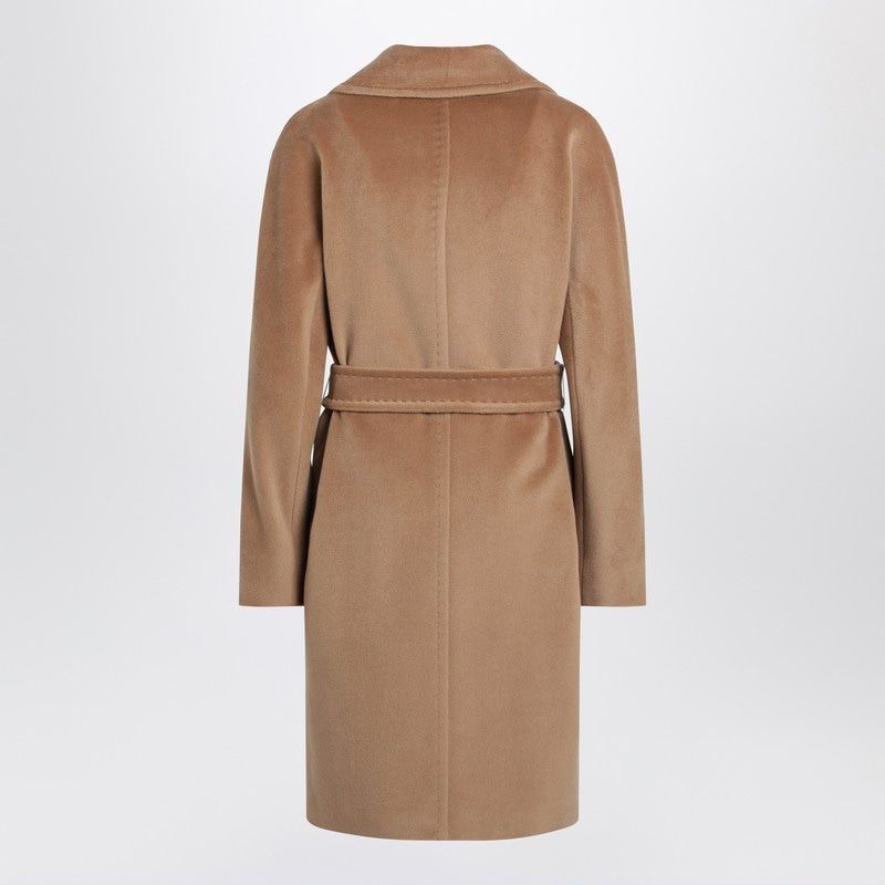 MAX MARA STUDIO Midi Wrap Jacket in Beaver Wool