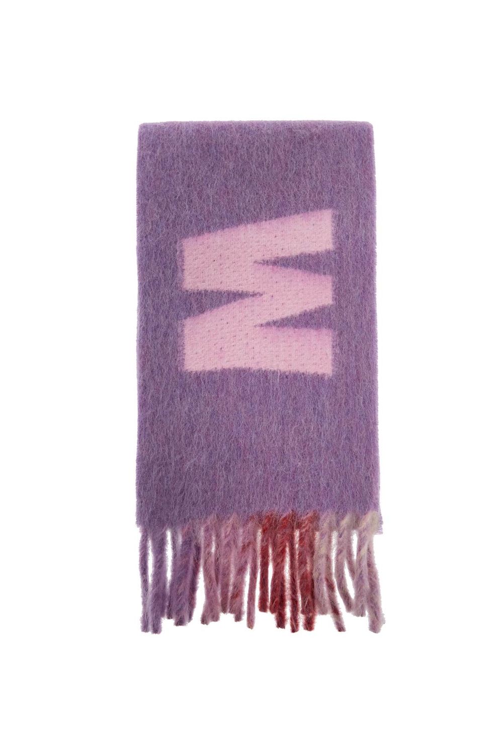 MARNI Embroidered Wool Blend Scarf