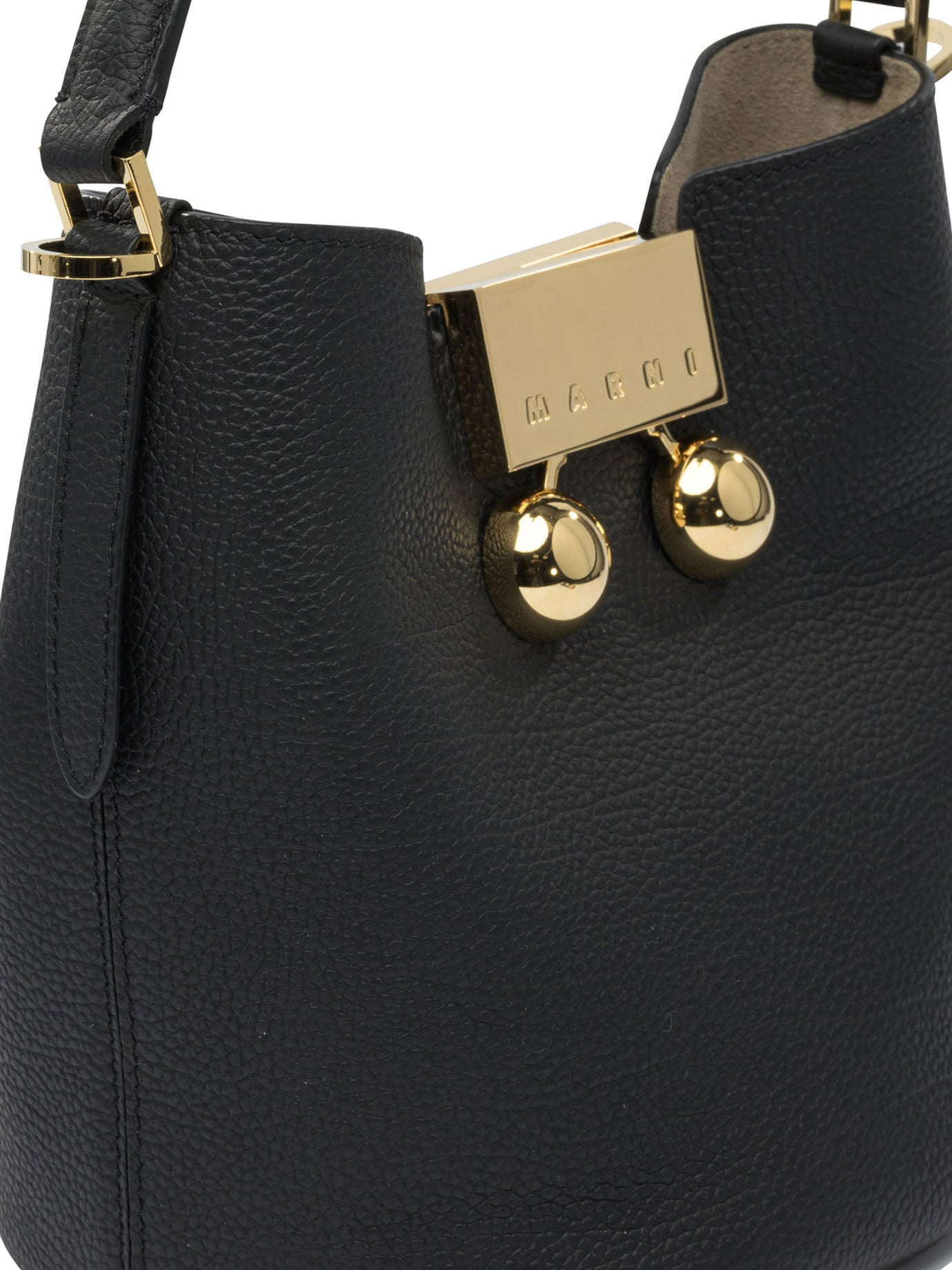MARNI Mini Bucket Handbag with Maxi Buckle