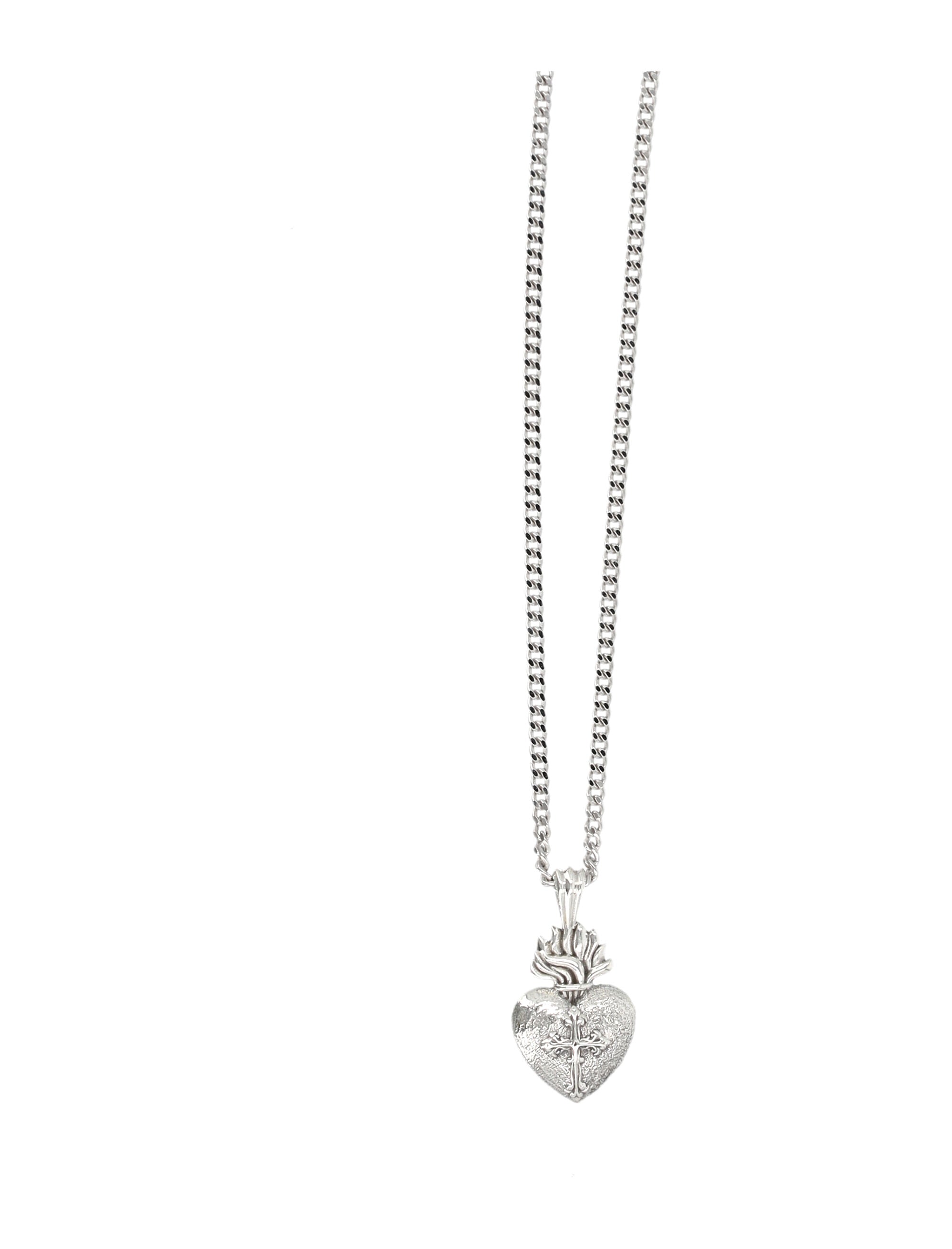 EMANUELE BICOCCHI Mini Sacred Heart Necklace for Men