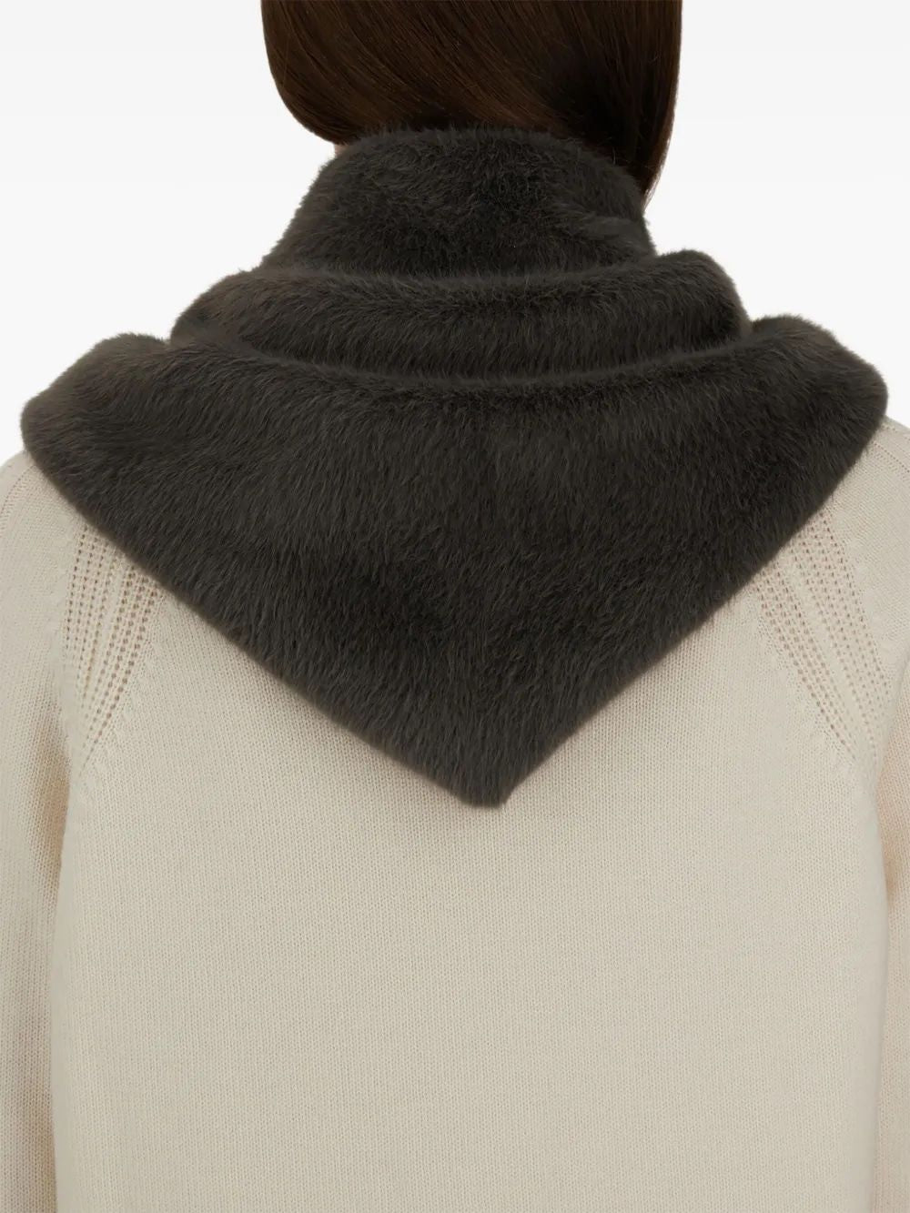 HERNO Luxurious Women's Mini Faux Fur Scarf