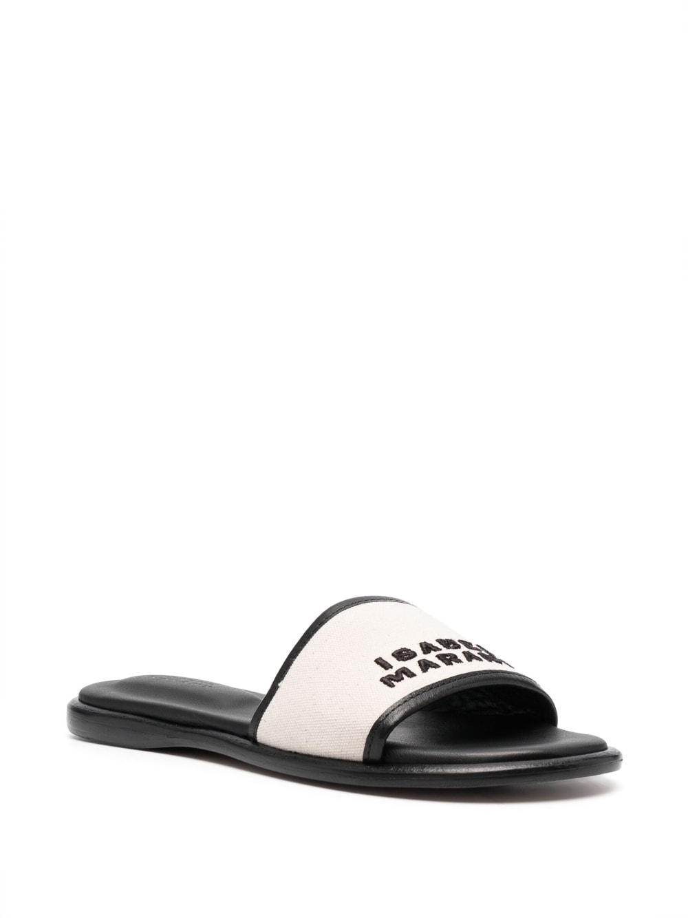 ISABEL MARANT Luxurious Embroidered Leather Slide Sandals