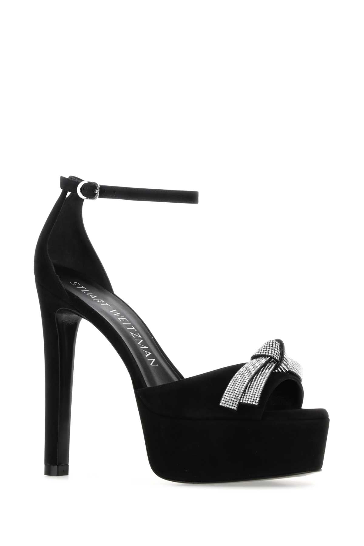 STUART WEITZMAN Suede Disco-Platform Sandals