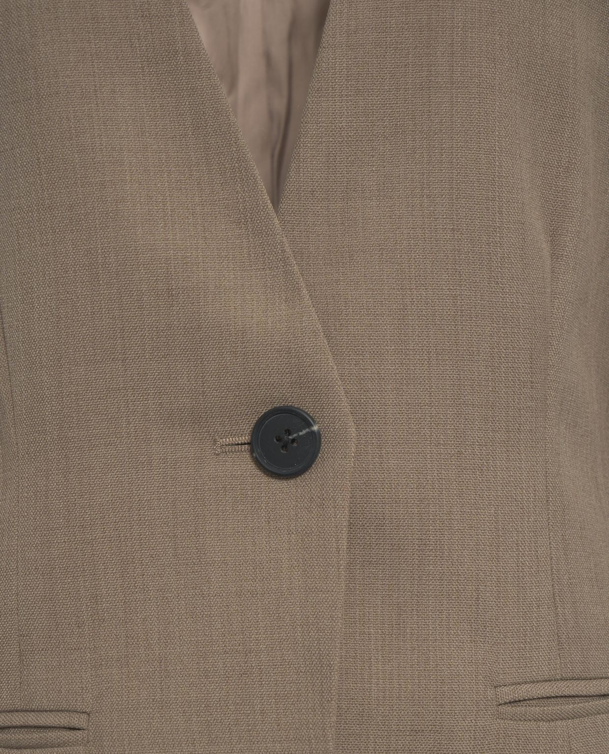 SECOND FEMALE Modern V-Neck Blazer with Flared Sleeves