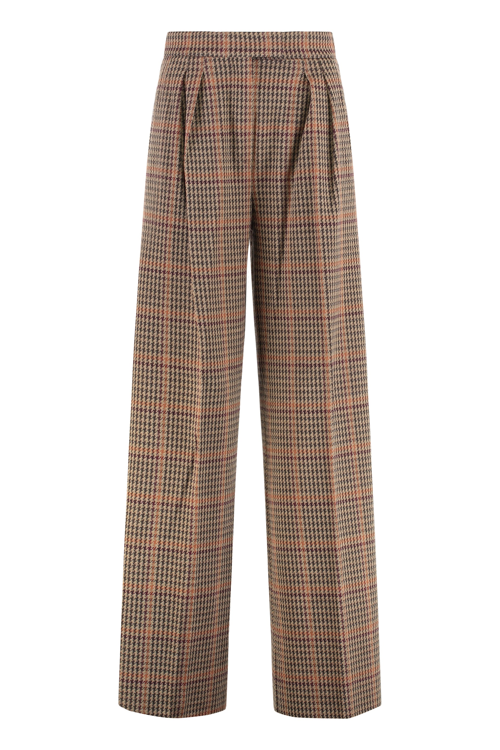 MAX MARA Elegant Prince of Wales Trousers for Women