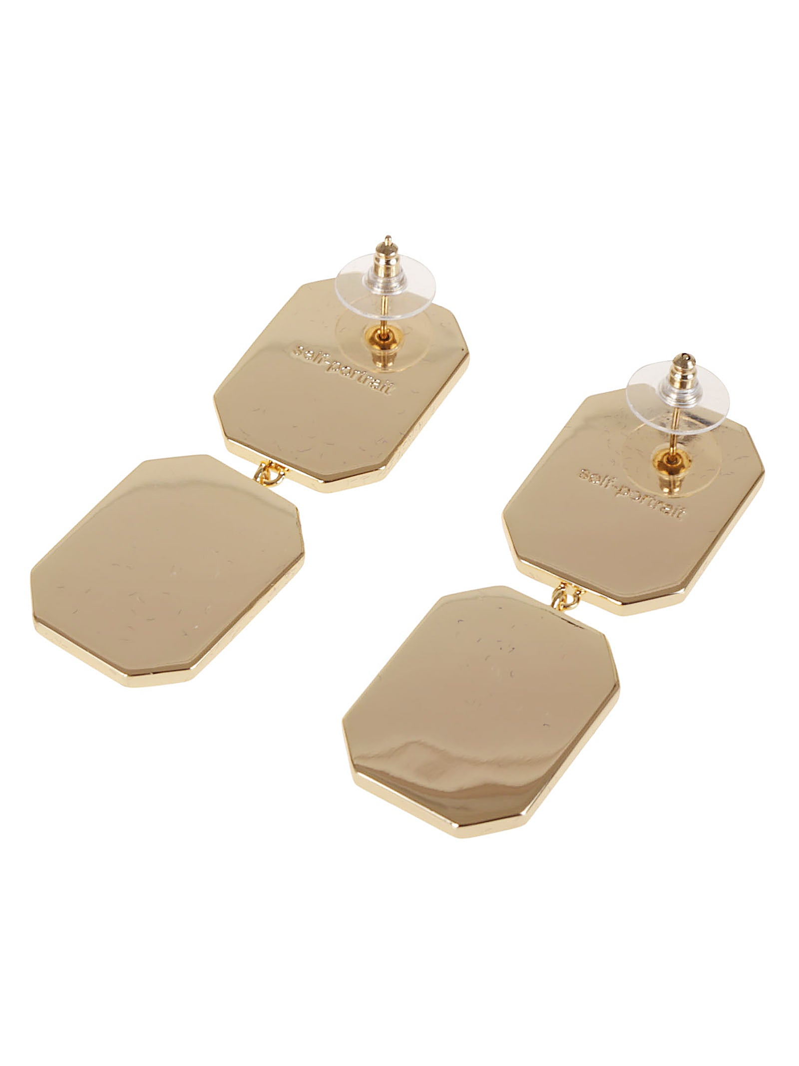 SELF PORTRAIT Elegant Gold-Plated Earrings