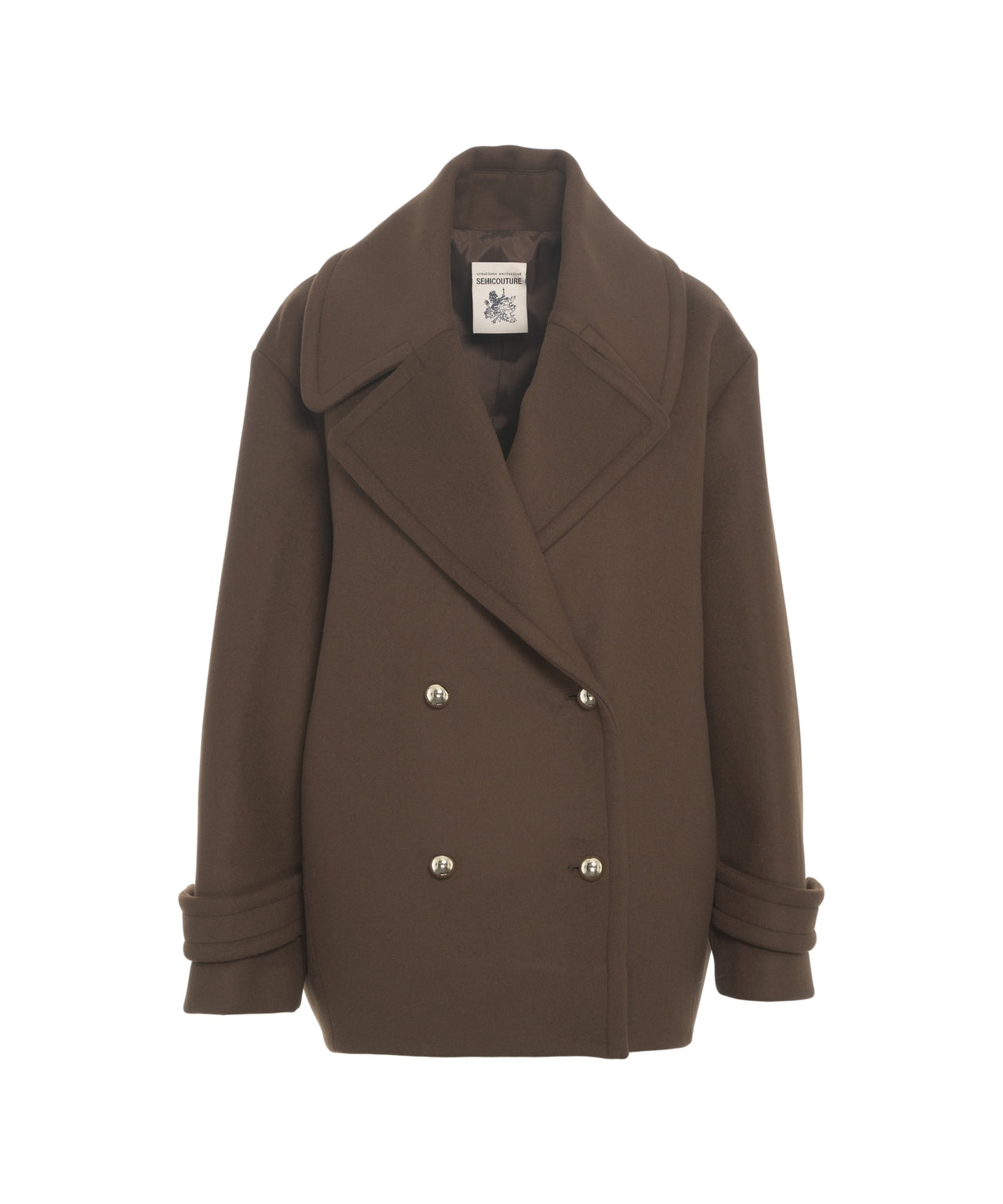 SEMICOUTURE Double-Breasted Classic Caban