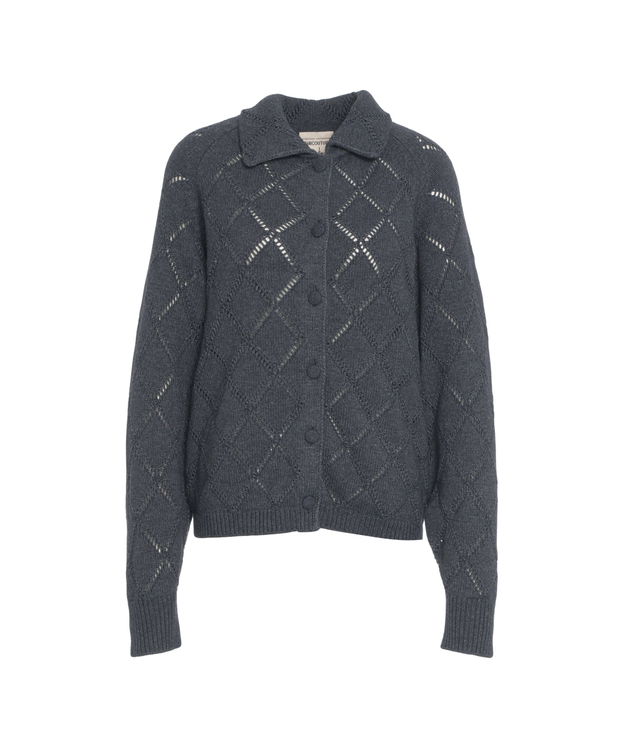 SEMICOUTURE Lightweight Knit Cardigan with Classic Collar