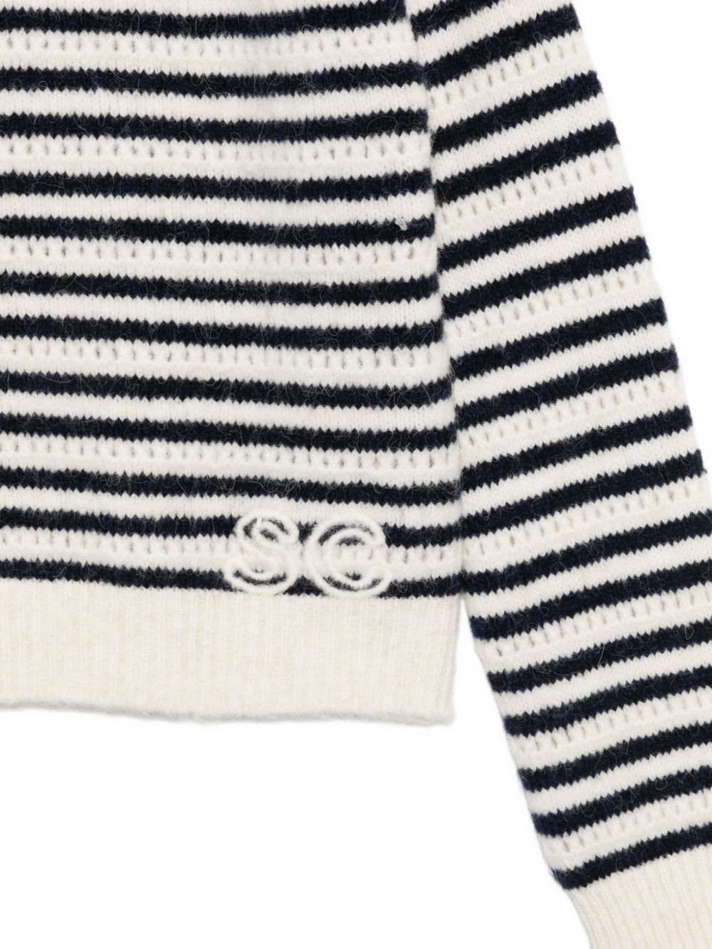 SEMICOUTURE Chic Striped Sweater - Women's Cozy Fit for FW25