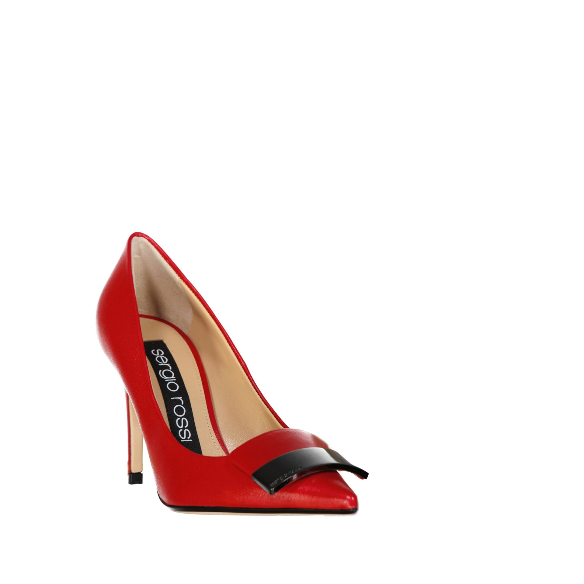 SERGIO ROSSI Elegant Leather Pumps with 9 cm Heel