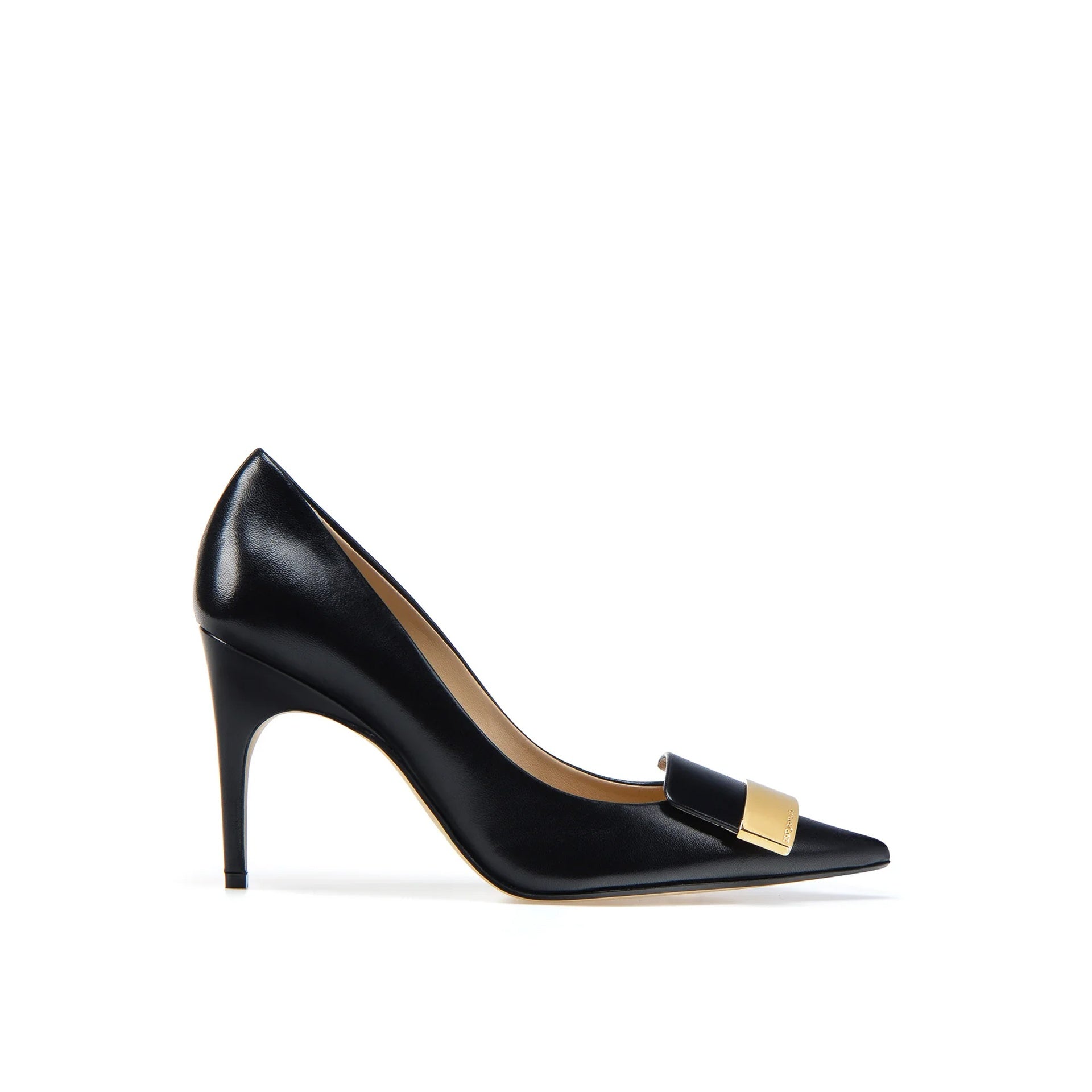 SERGIO ROSSI Elegant SR1 Leather Pumps - 9 cm Heels