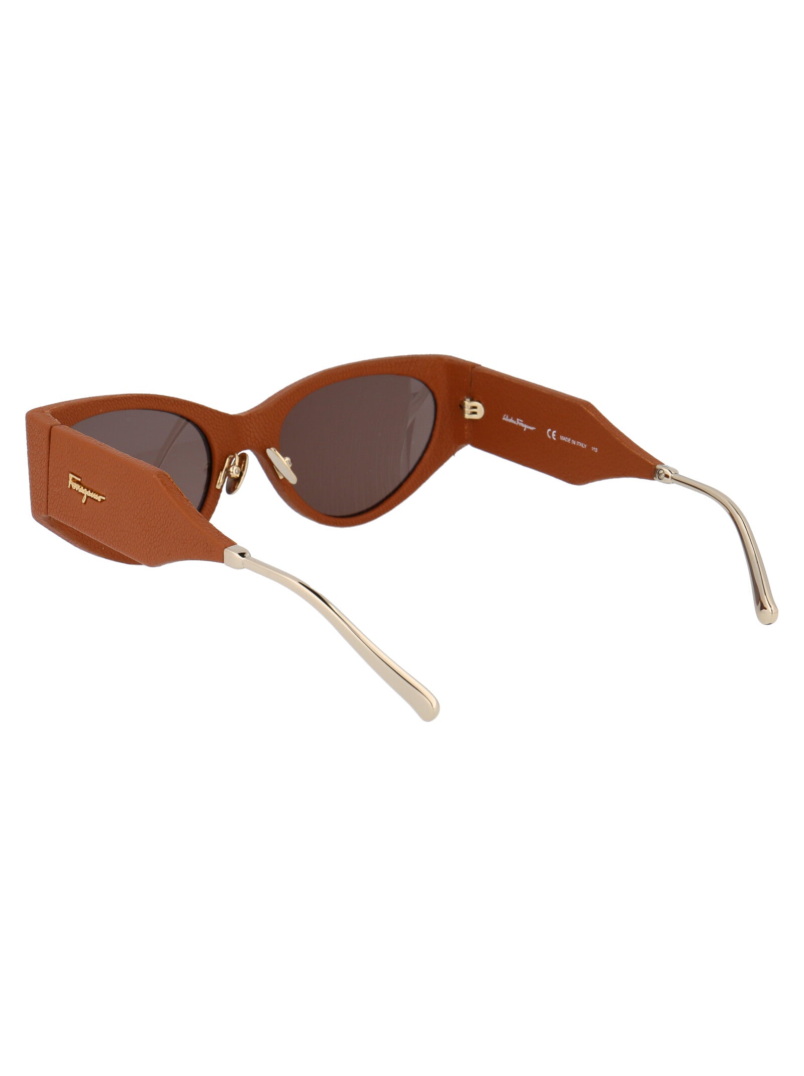 Ferragamo Leather Sunglasses for Women - Elegant Accessory