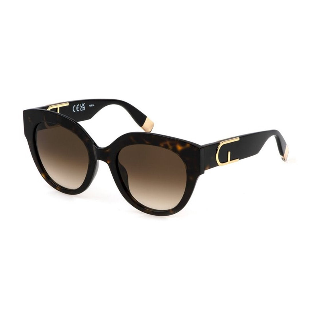 FURLA Stylish Women's Sunglasses with Brown Gradient Lenses