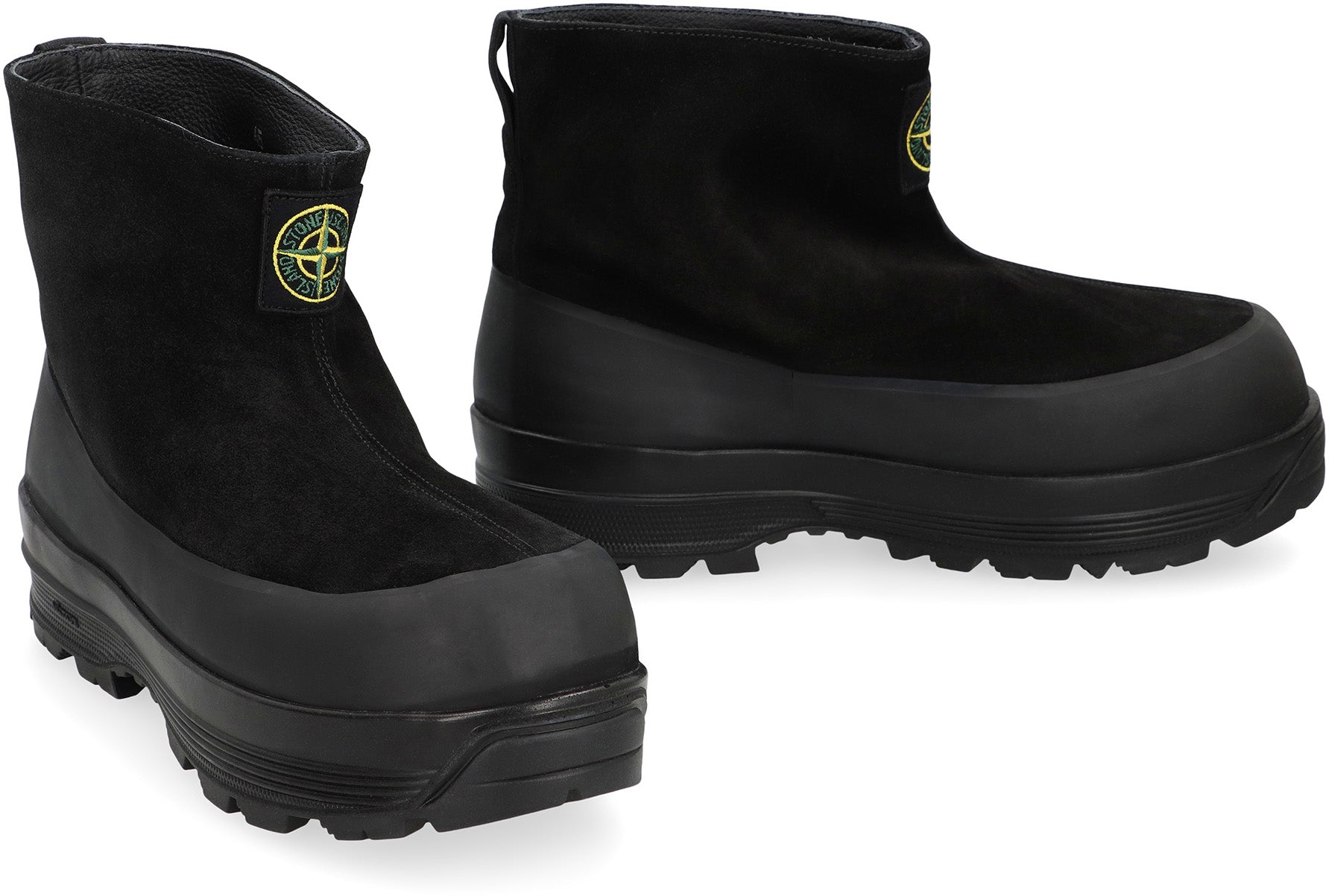 STONE ISLAND Suede Ankle Boots - Platform Design