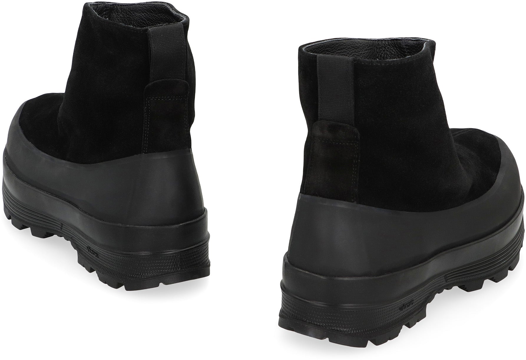 STONE ISLAND Suede Ankle Boots - Platform Design
